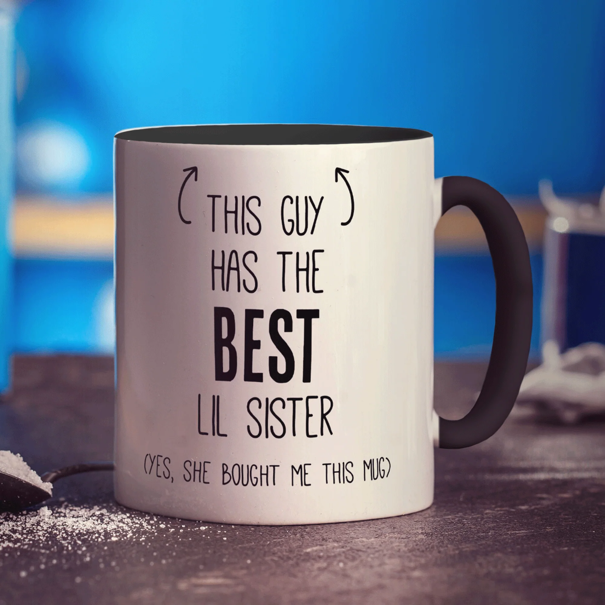 This Guy has The Best Lil Sister Mug - Image 10