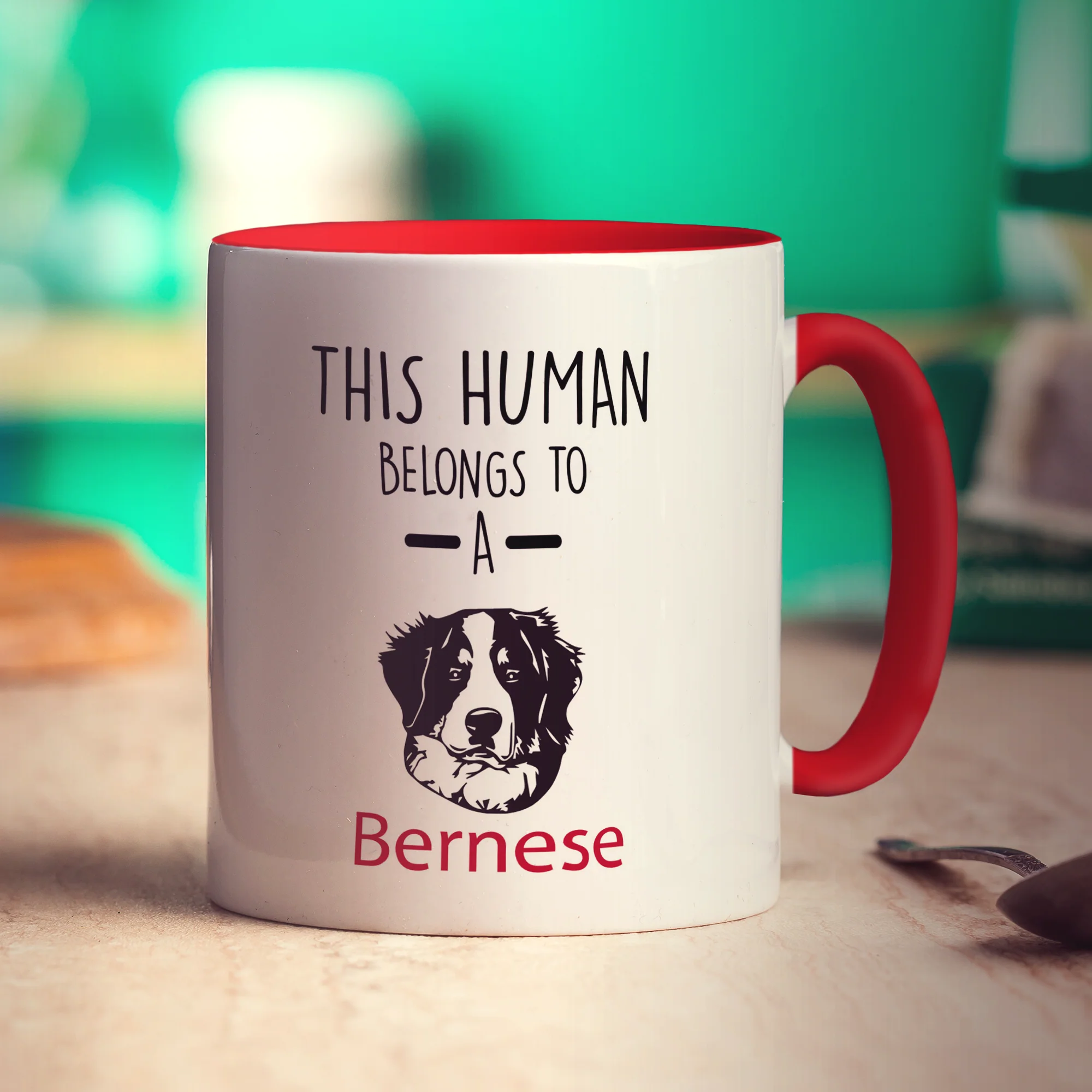 This Human Belongs To A Bernese Mug - Image 11