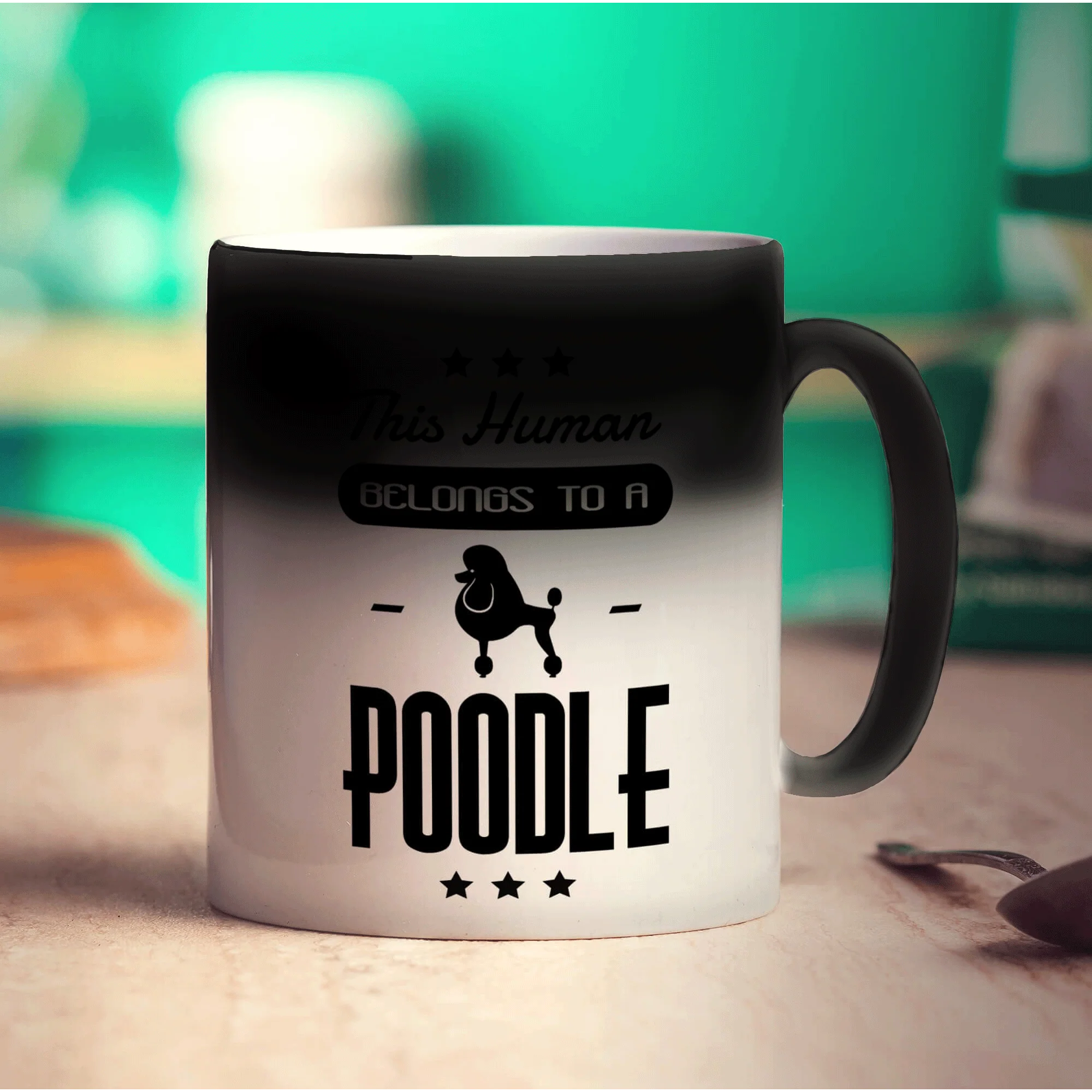 This Human Belongs To A Poodle Mug - Image 6