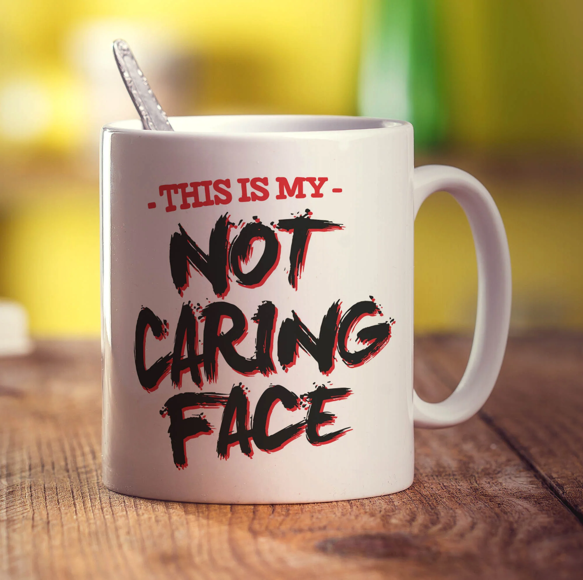 This is My Not Caring Face Mug - Image 3