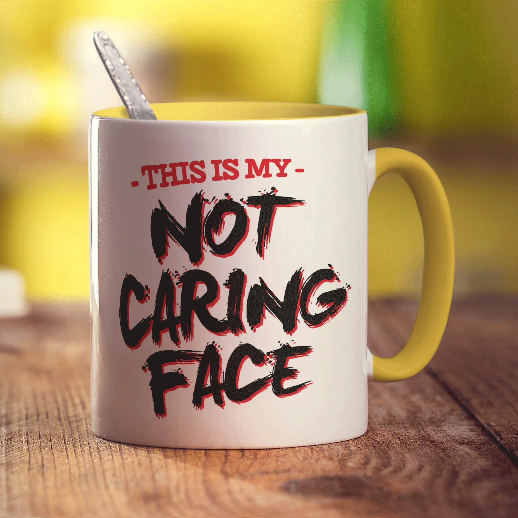 This is My Not Caring Face Mug - Image 5
