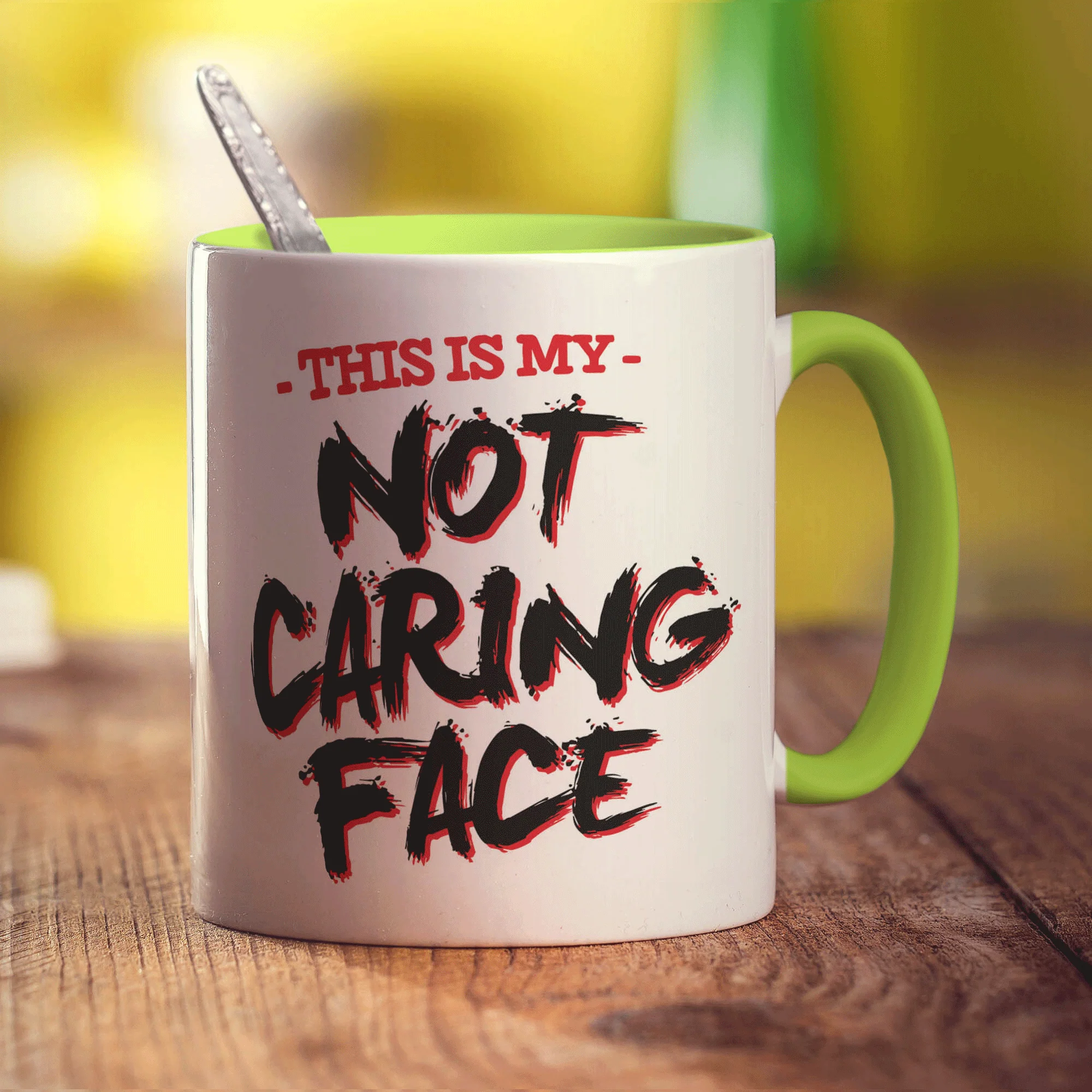 This is My Not Caring Face Mug - Image 7