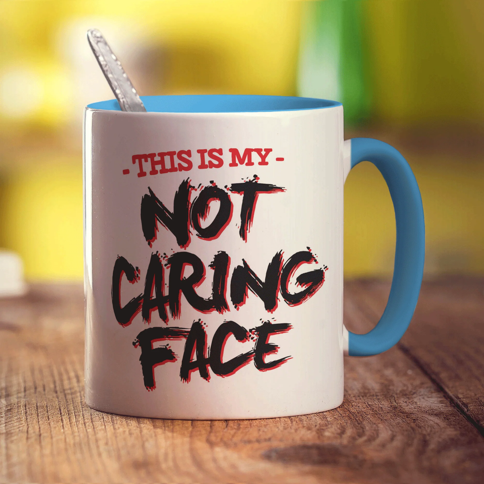 This is My Not Caring Face Mug - Image 8