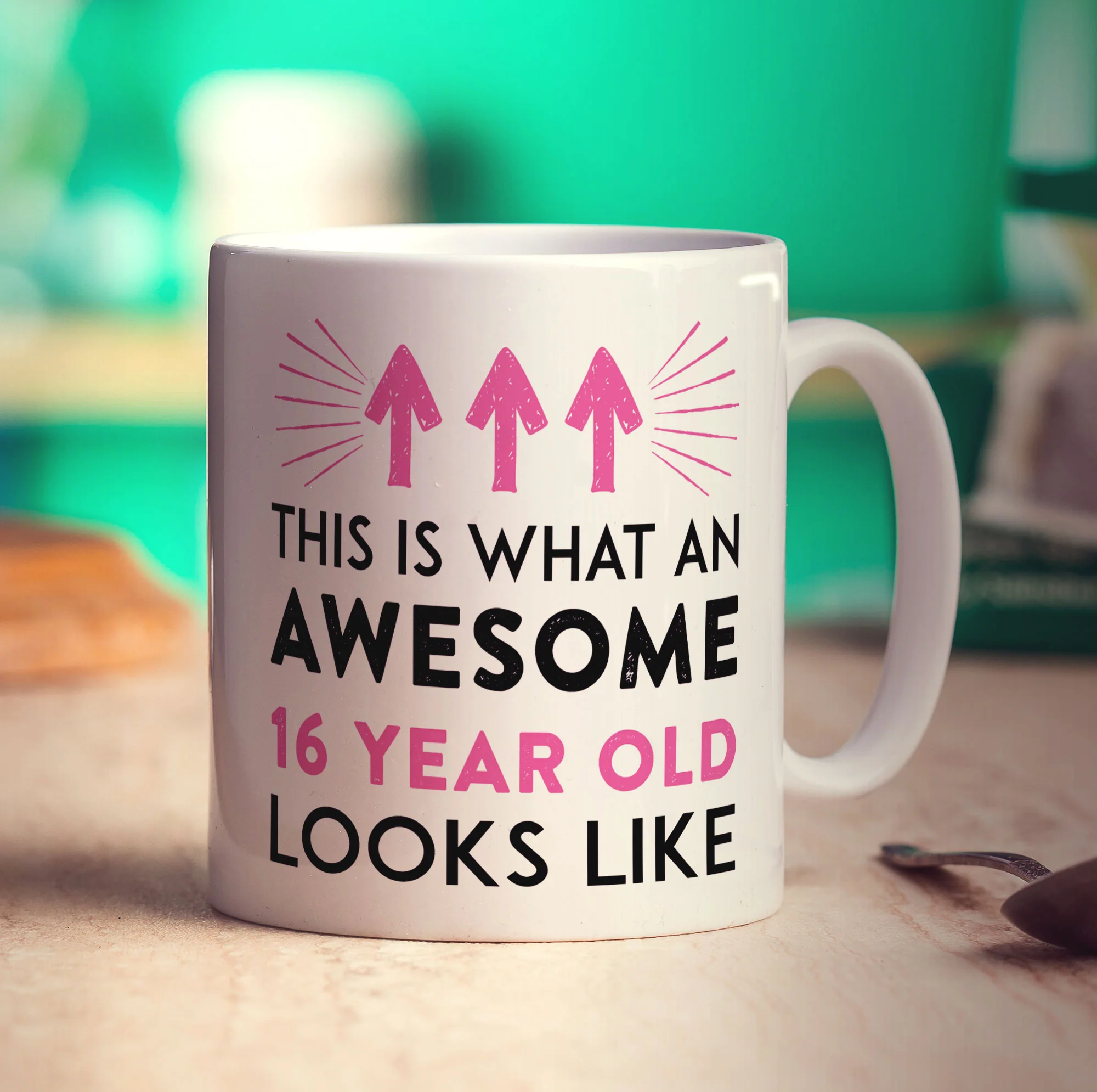 This Is What An Awesome 16 Year Old Looks Like Mug Pink - Image 3