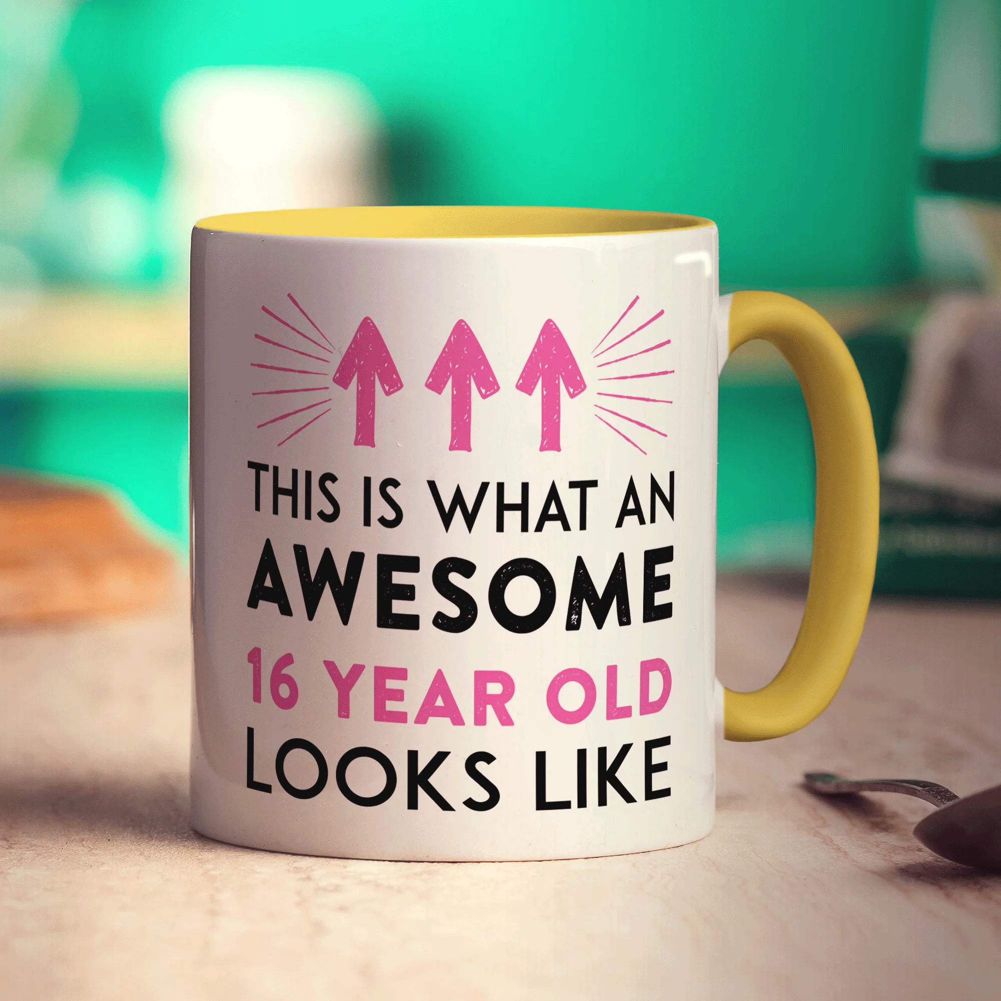 This Is What An Awesome 16 Year Old Looks Like Mug Pink - Image 5