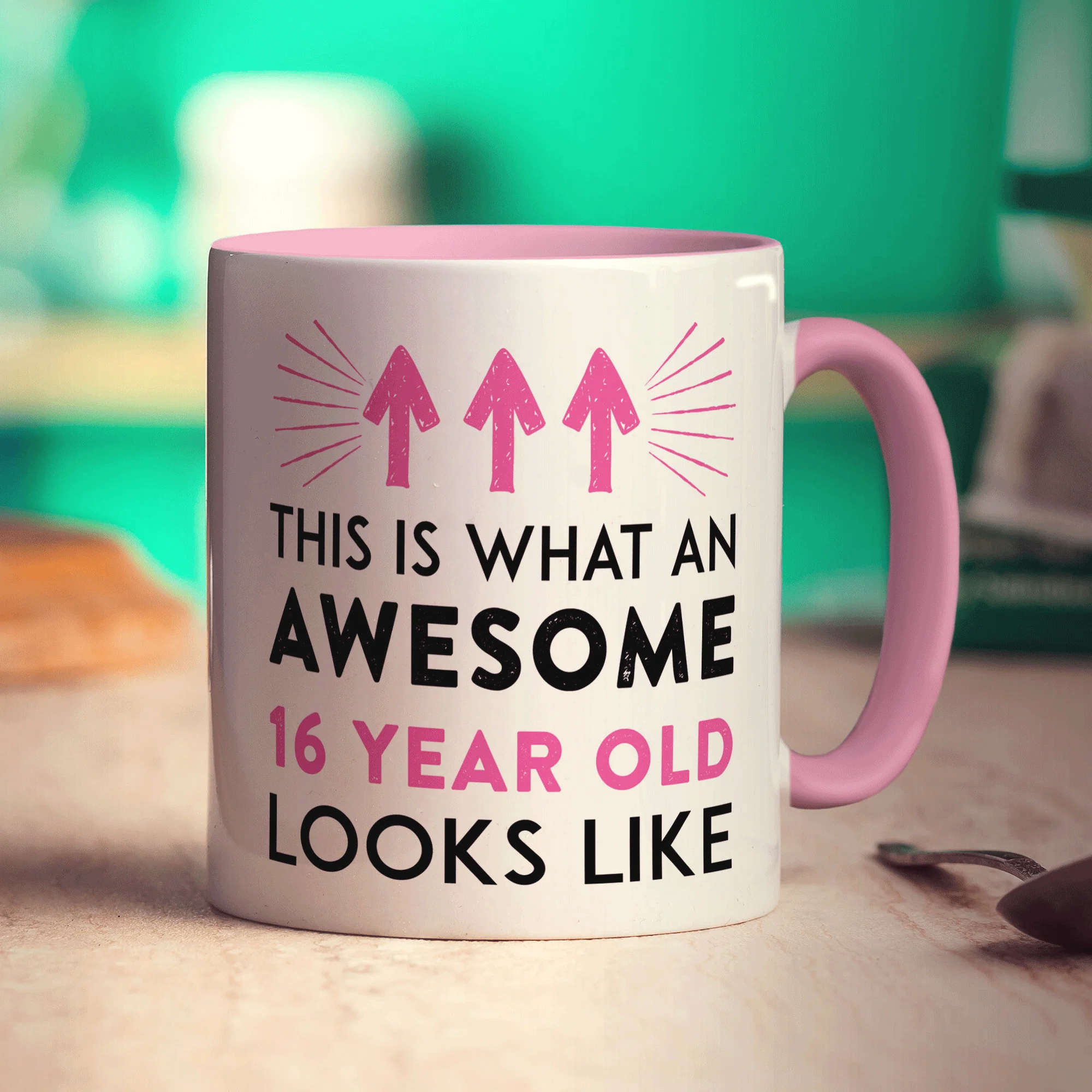 This Is What An Awesome 16 Year Old Looks Like Mug Pink - Image 9