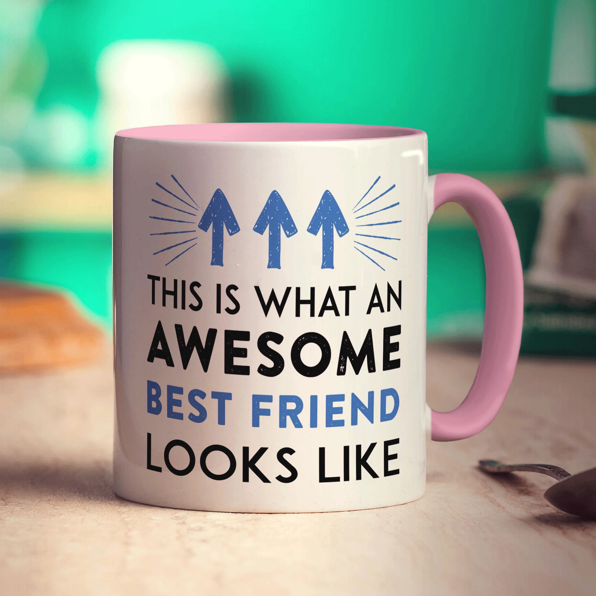 This Is What An Awesome Best Friend Looks Like Mug Blue - Image 9