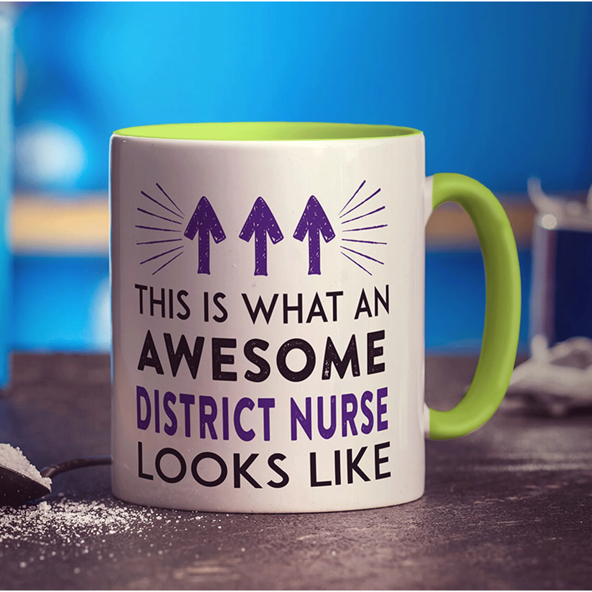 This Is What An Awesome District Nurse Looks Like Mug - Image 5