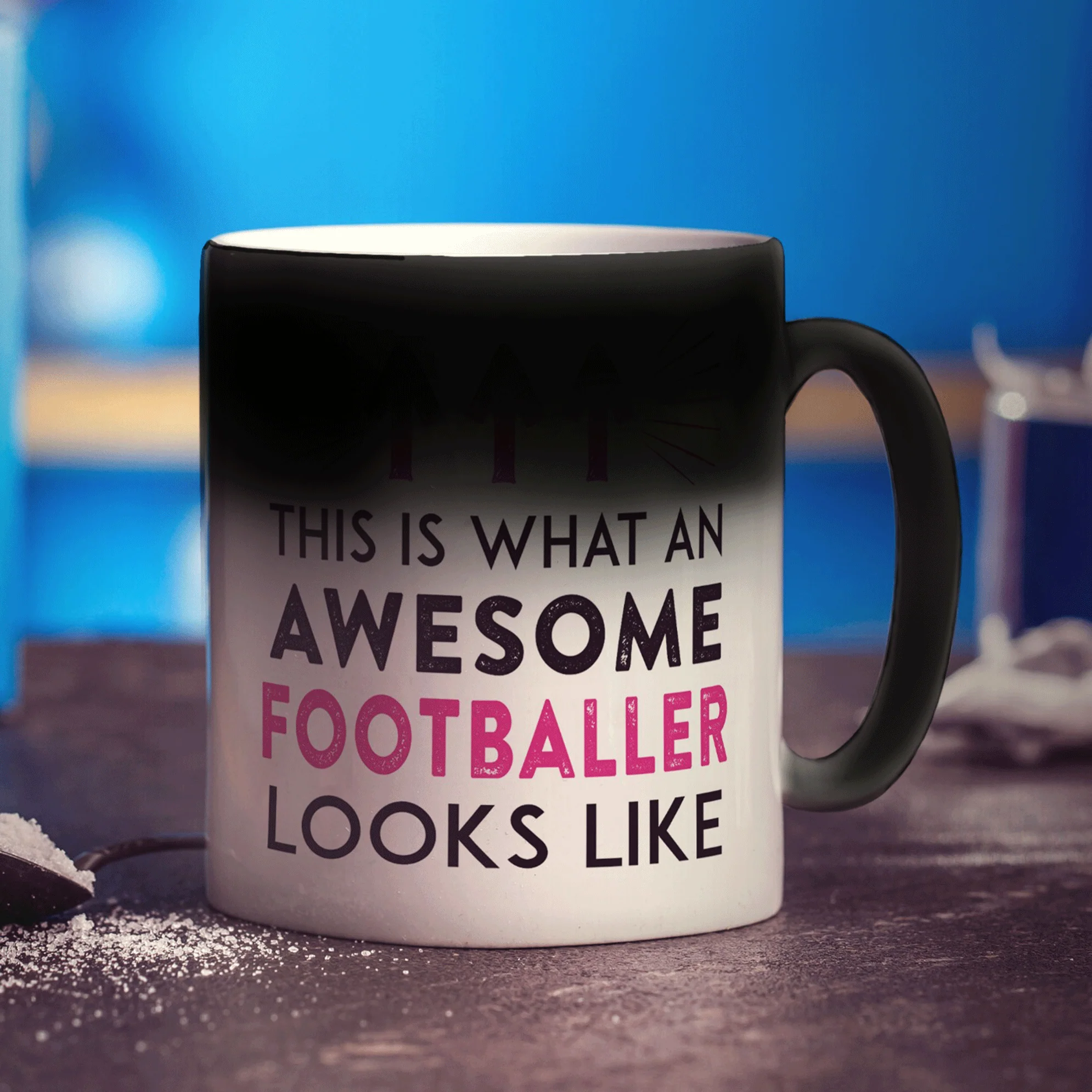 This Is What An Awesome Footballer Looks Like... Pink Mug - Image 8