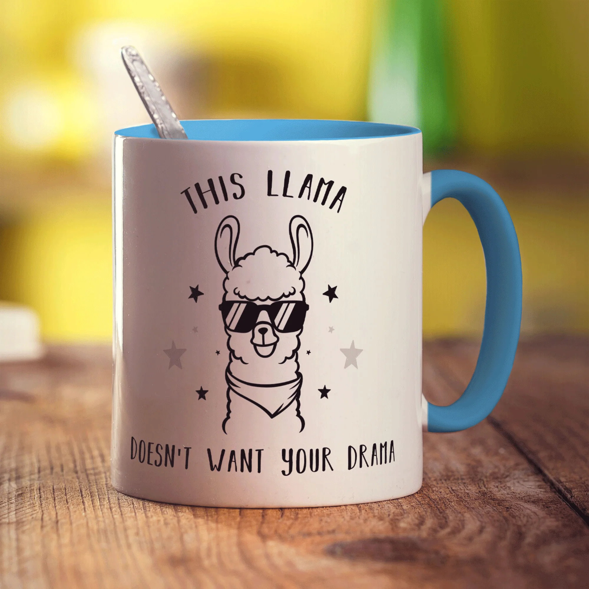 This Llama Doesn't Want Your Drama Mug - Image 10