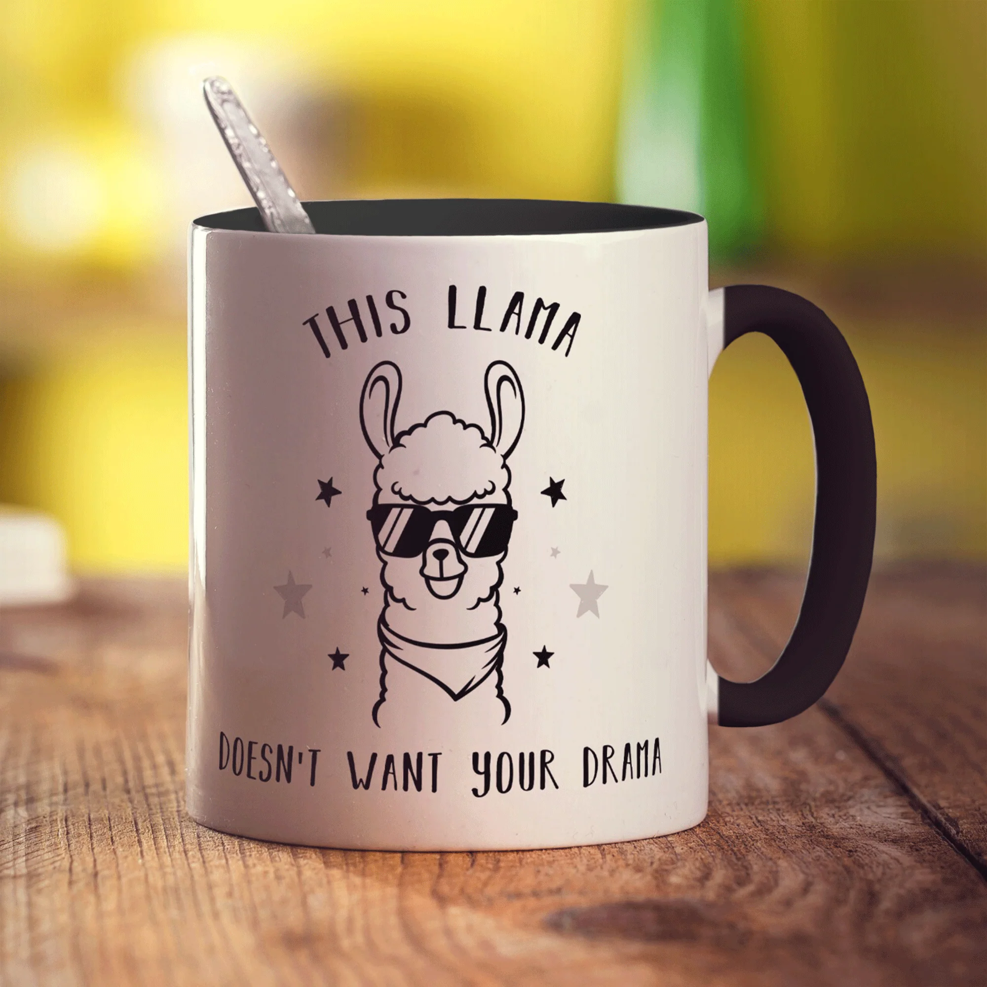 This Llama Doesn't Want Your Drama Mug - Image 12