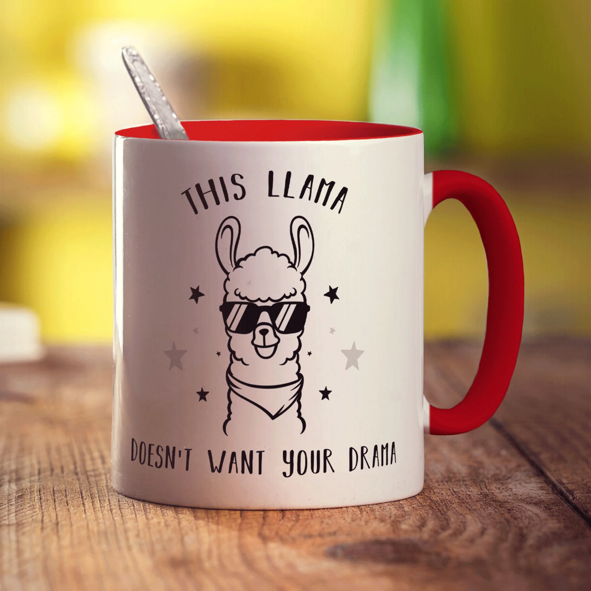 This Llama Doesn't Want Your Drama Mug - Image 13