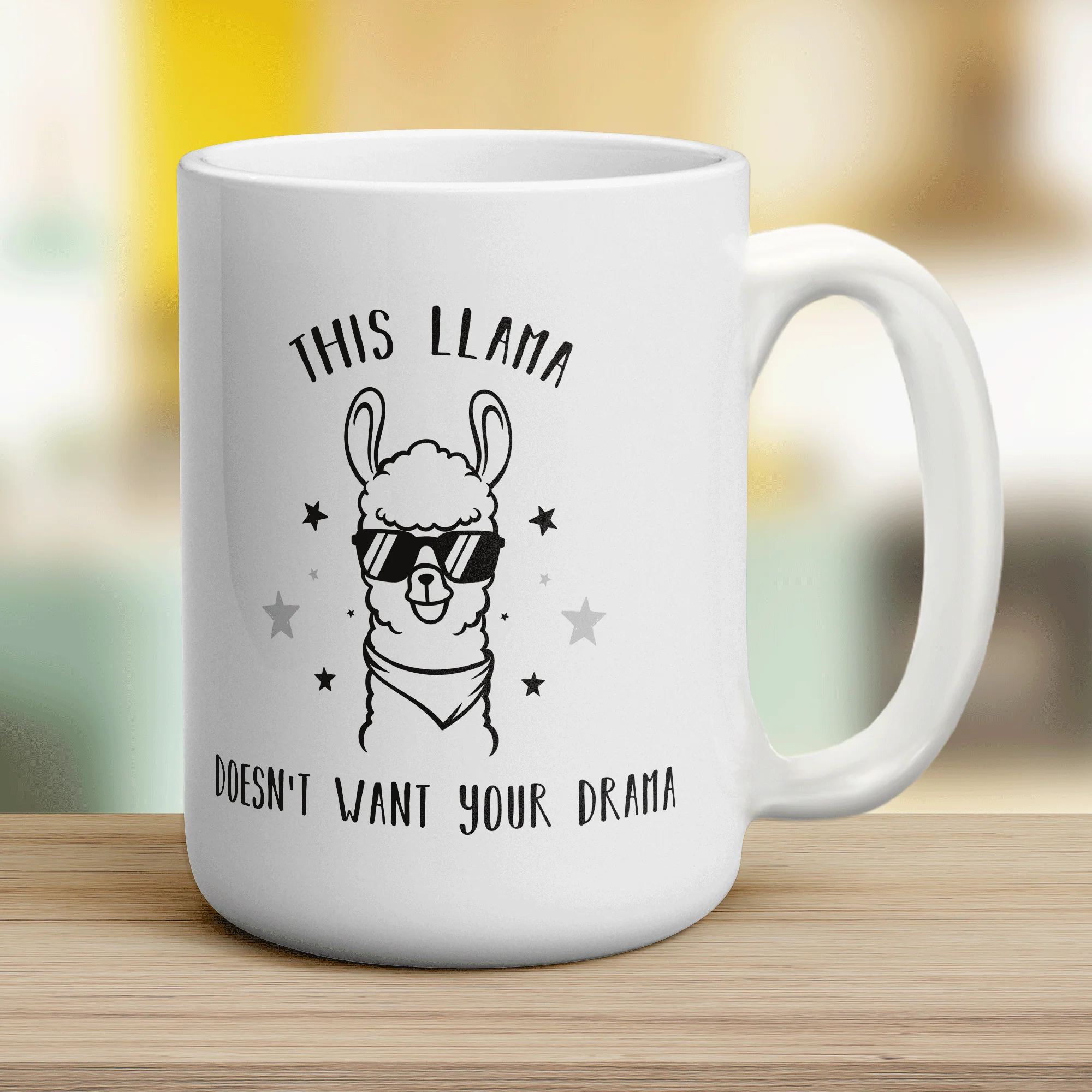 This Llama Doesn't Want Your Drama Mug - Image 14