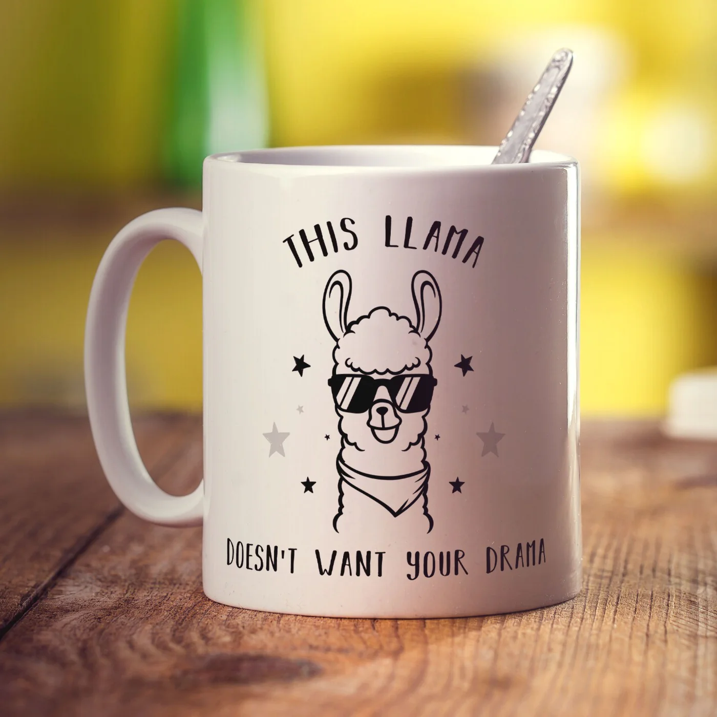 This Llama Doesn't Want Your Drama Mug - Image 4