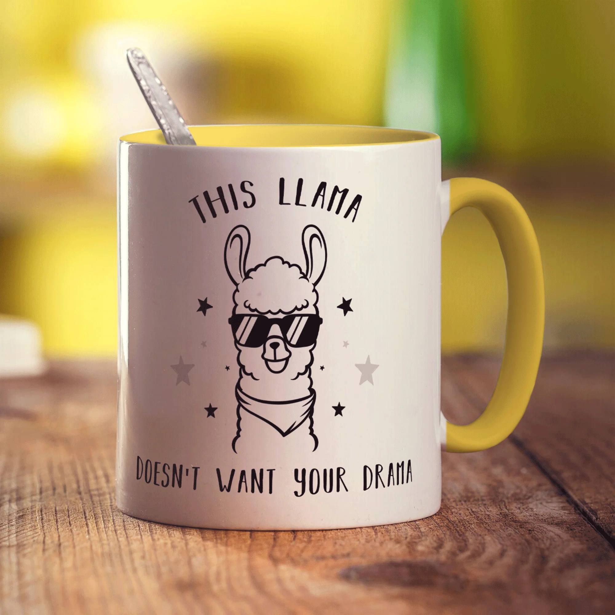 This Llama Doesn't Want Your Drama Mug - Image 7