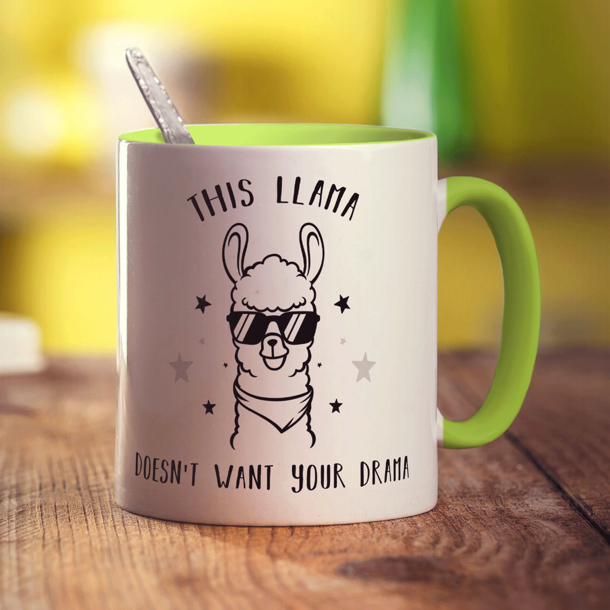 This Llama Doesn't Want Your Drama Mug - Image 9