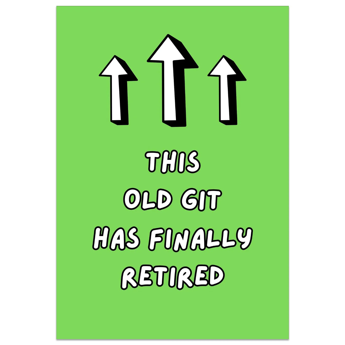 This Old Git Has Finally Retired Card