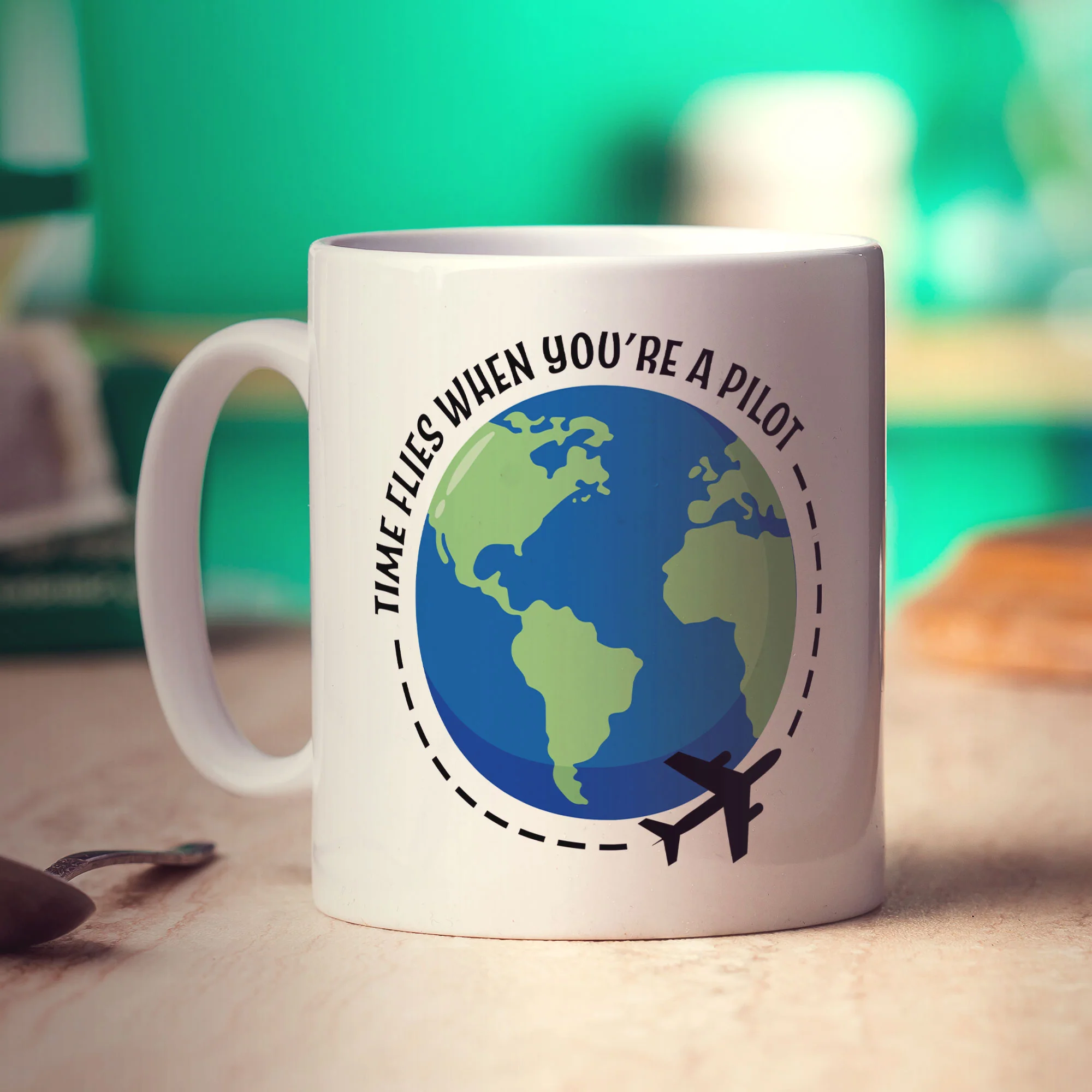 Time Flies When You're a Pilot Mug - Image 2