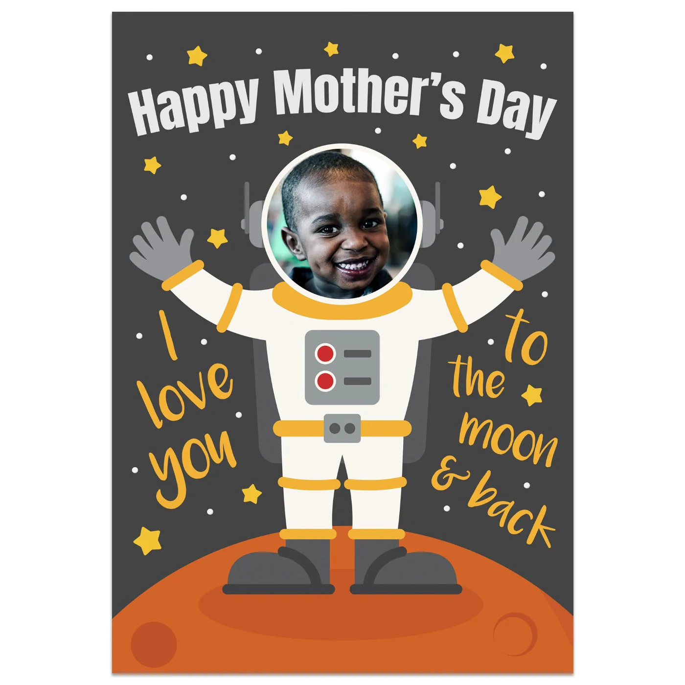 To The Moon And Back Photo Mother's Day Card