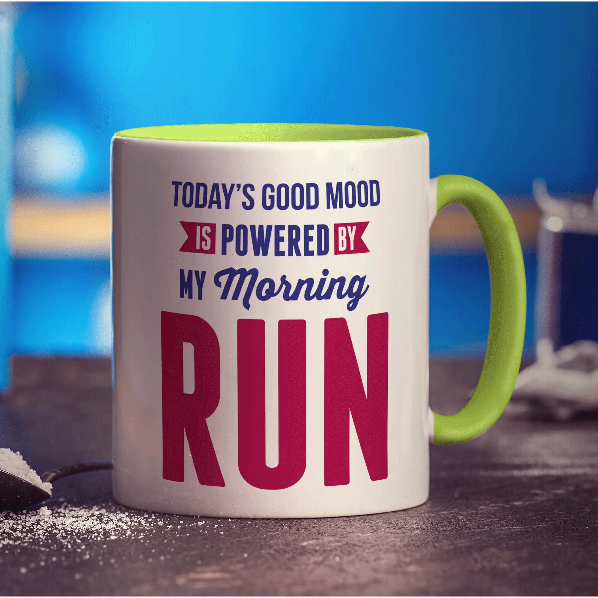 Today's Good Mood is Powered By My Morning Run Mug - Image 7