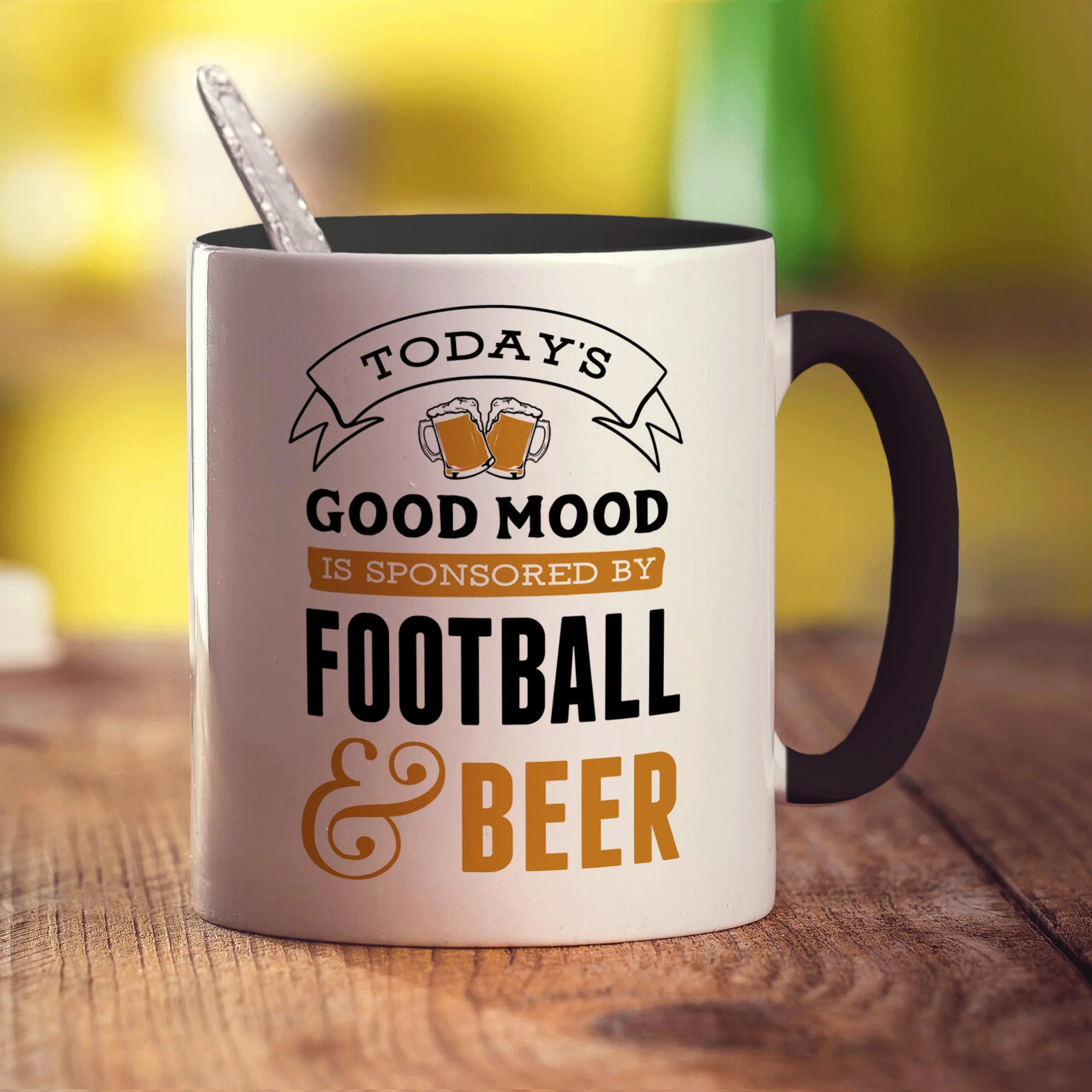 Today's Good Mood is Sponsored By Football & Beer Mug - Image 10