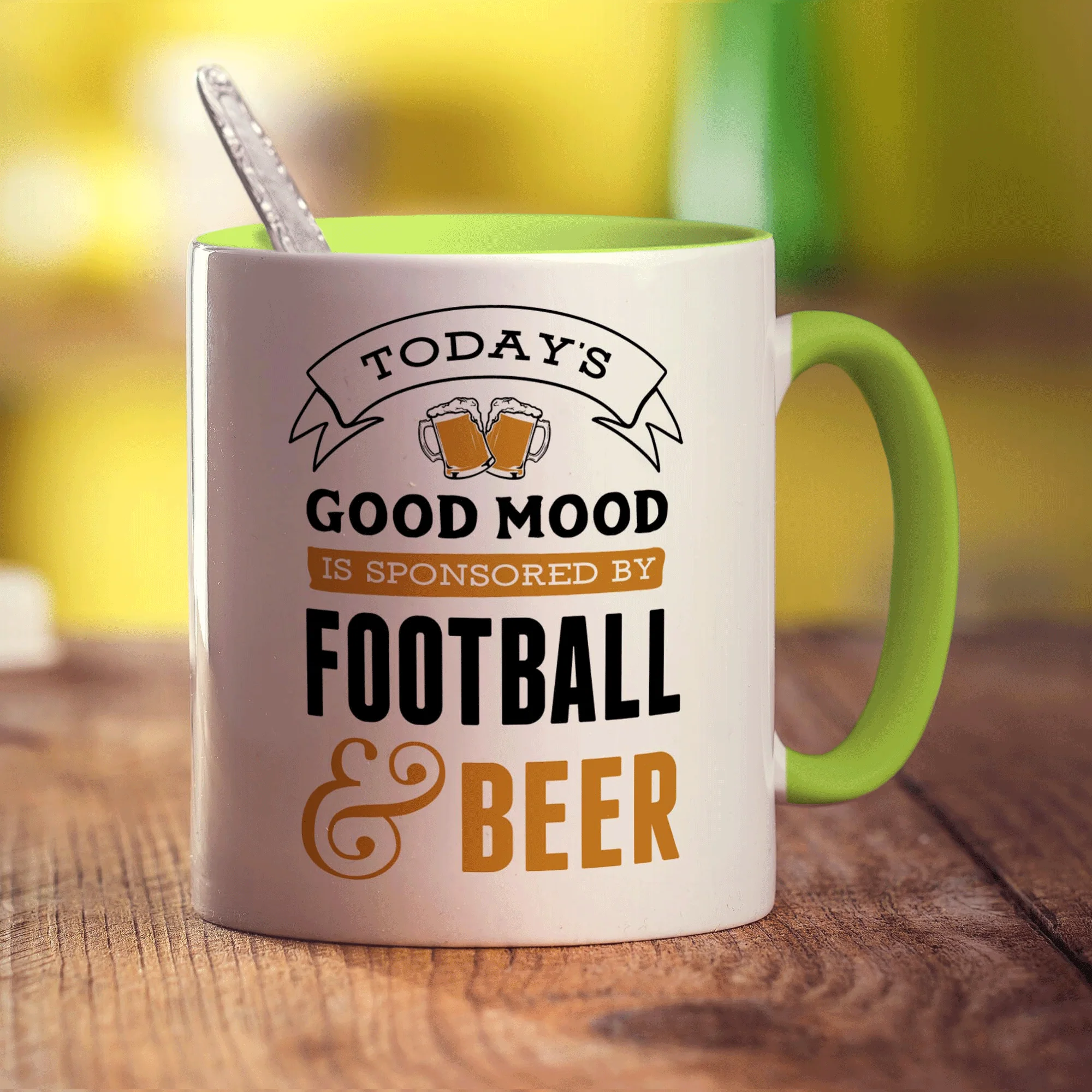 Today's Good Mood is Sponsored By Football & Beer Mug - Image 7