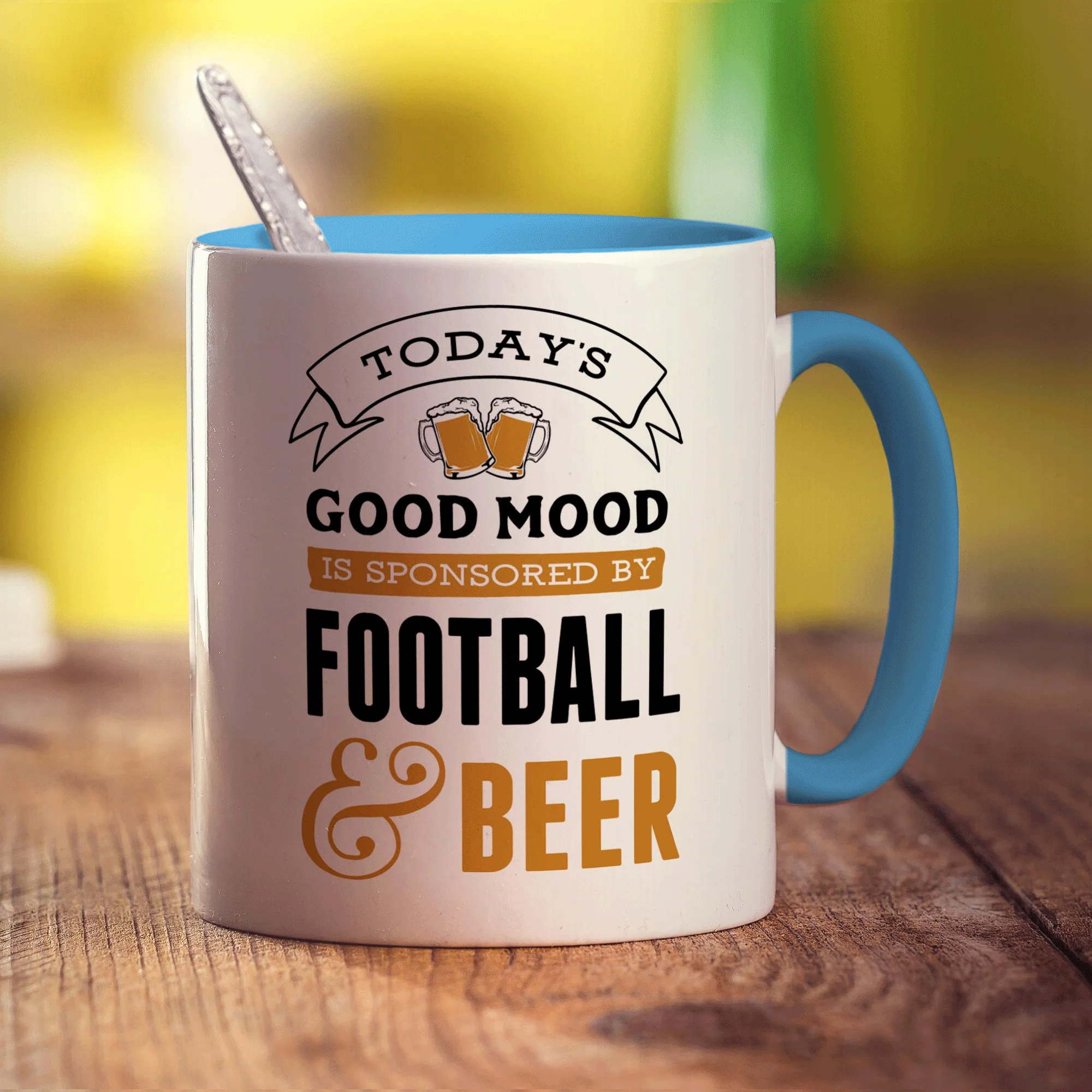 Today's Good Mood is Sponsored By Football & Beer Mug - Image 8