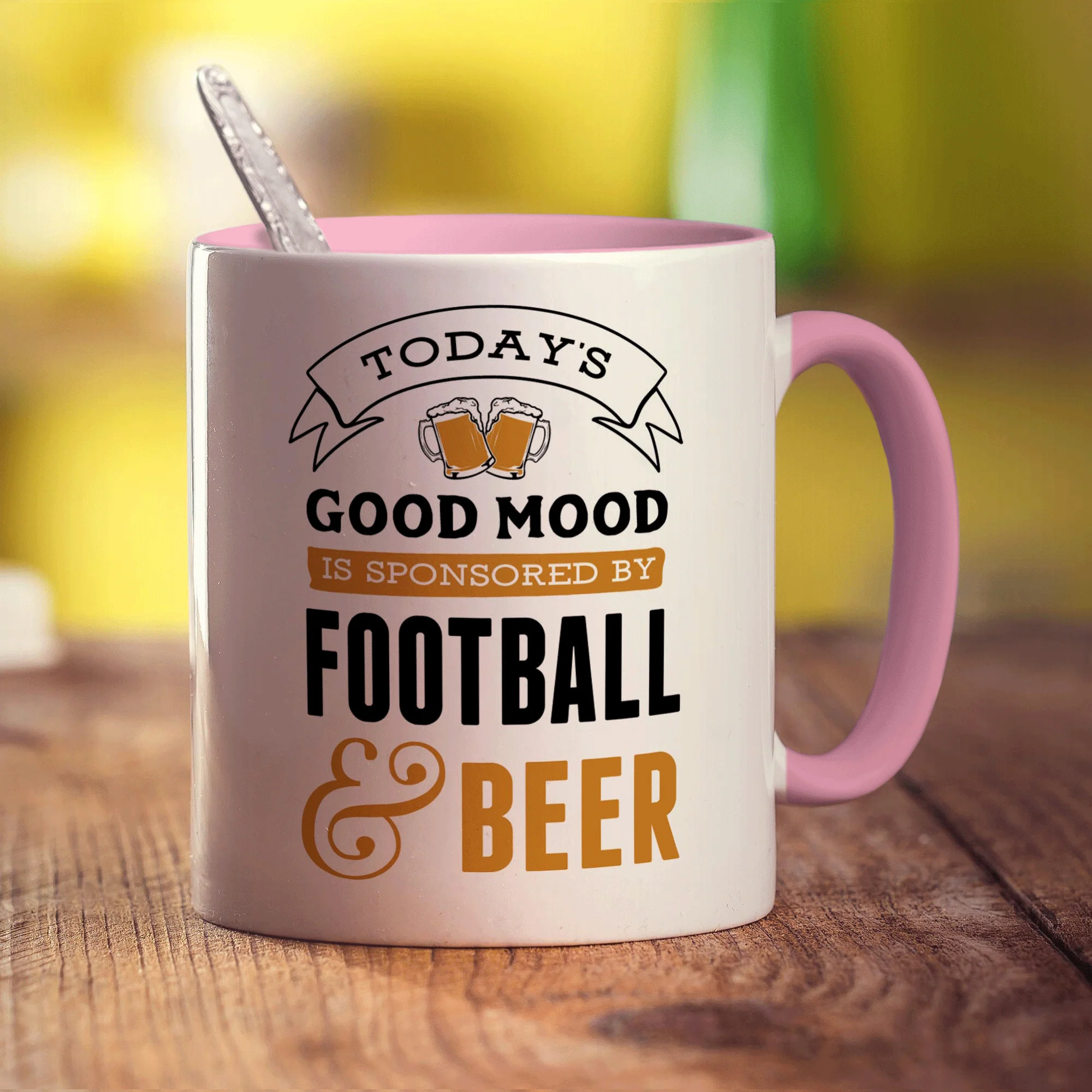 Today's Good Mood is Sponsored By Football & Beer Mug - Image 9