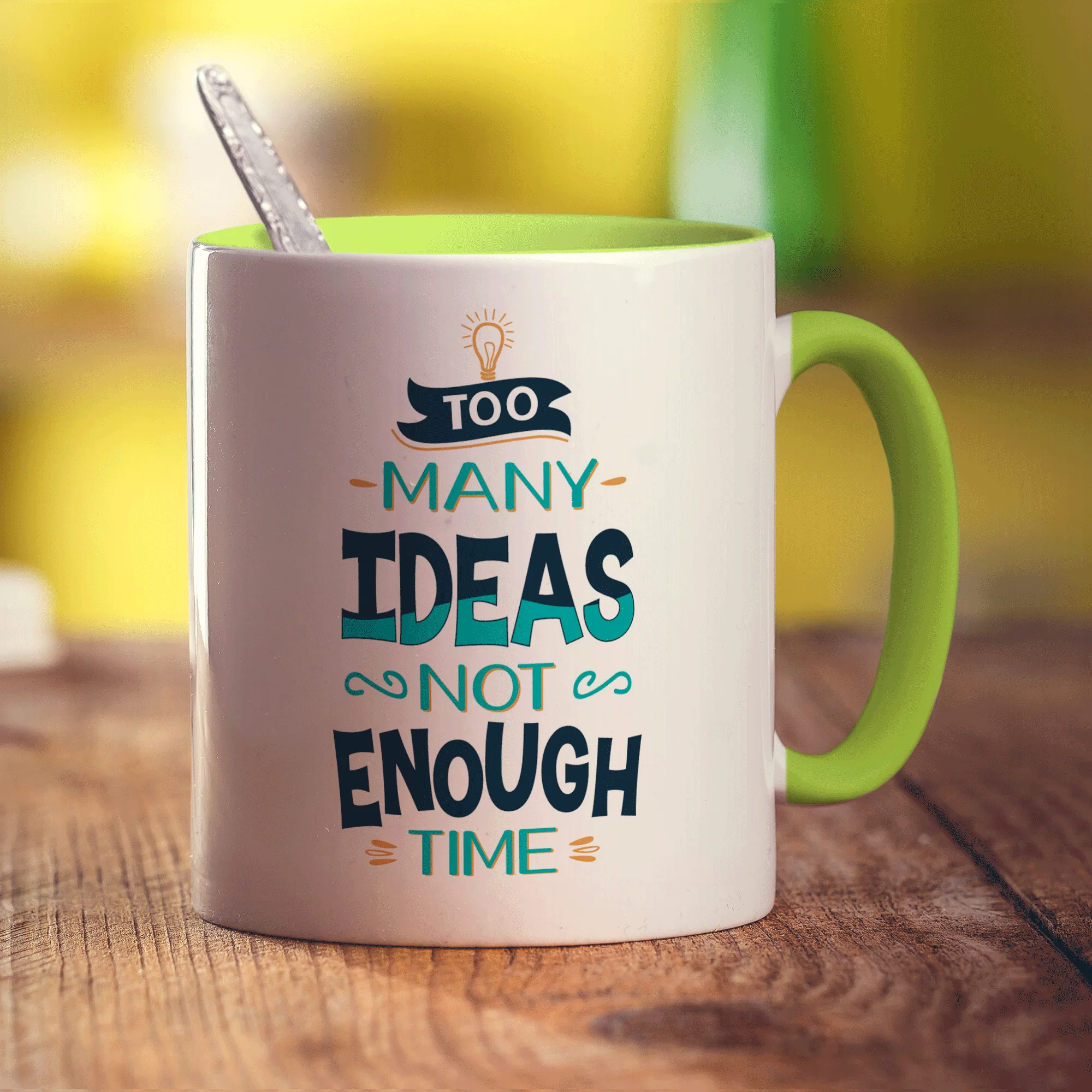 Too Many Ideas Not Enough Time Mug - Image 7