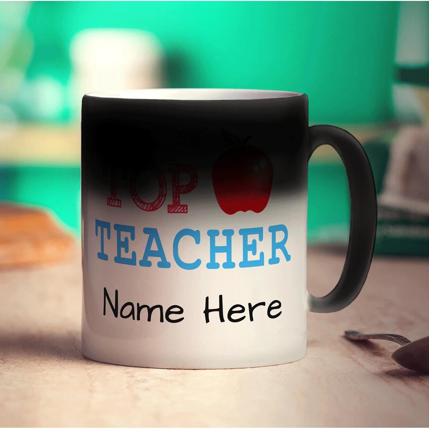 "Top Teacher" Apple Message Mug - Image 10
