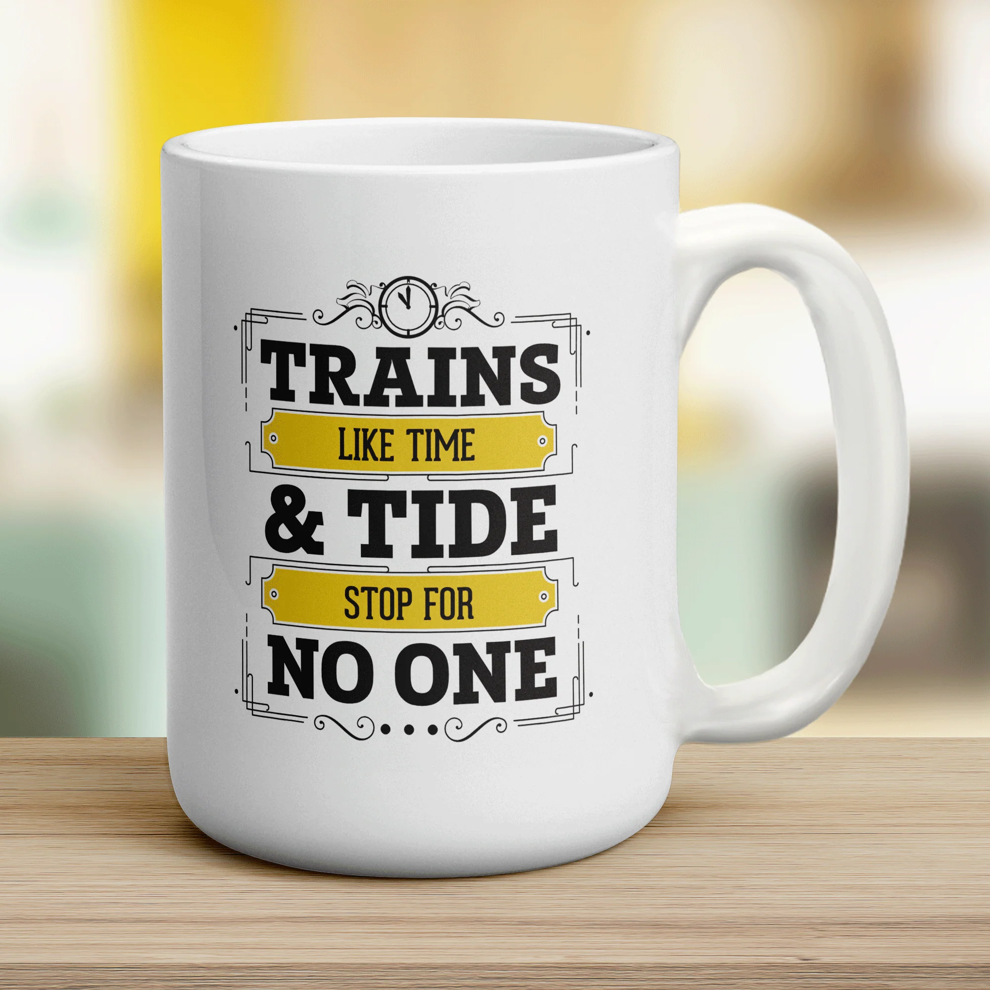 Trains Like Time & Tide Stop For No One Mug - Image 12