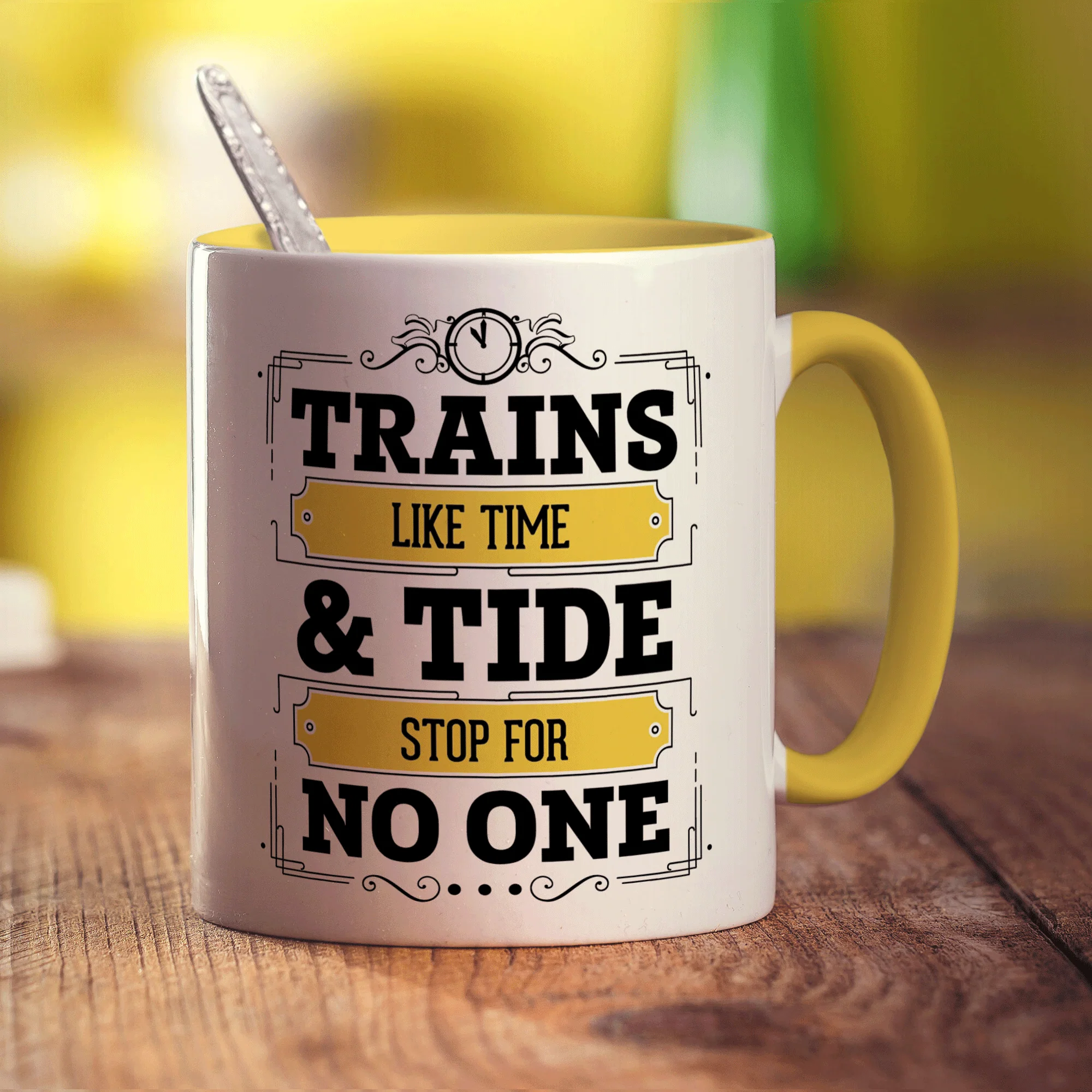 Trains Like Time & Tide Stop For No One Mug - Image 5