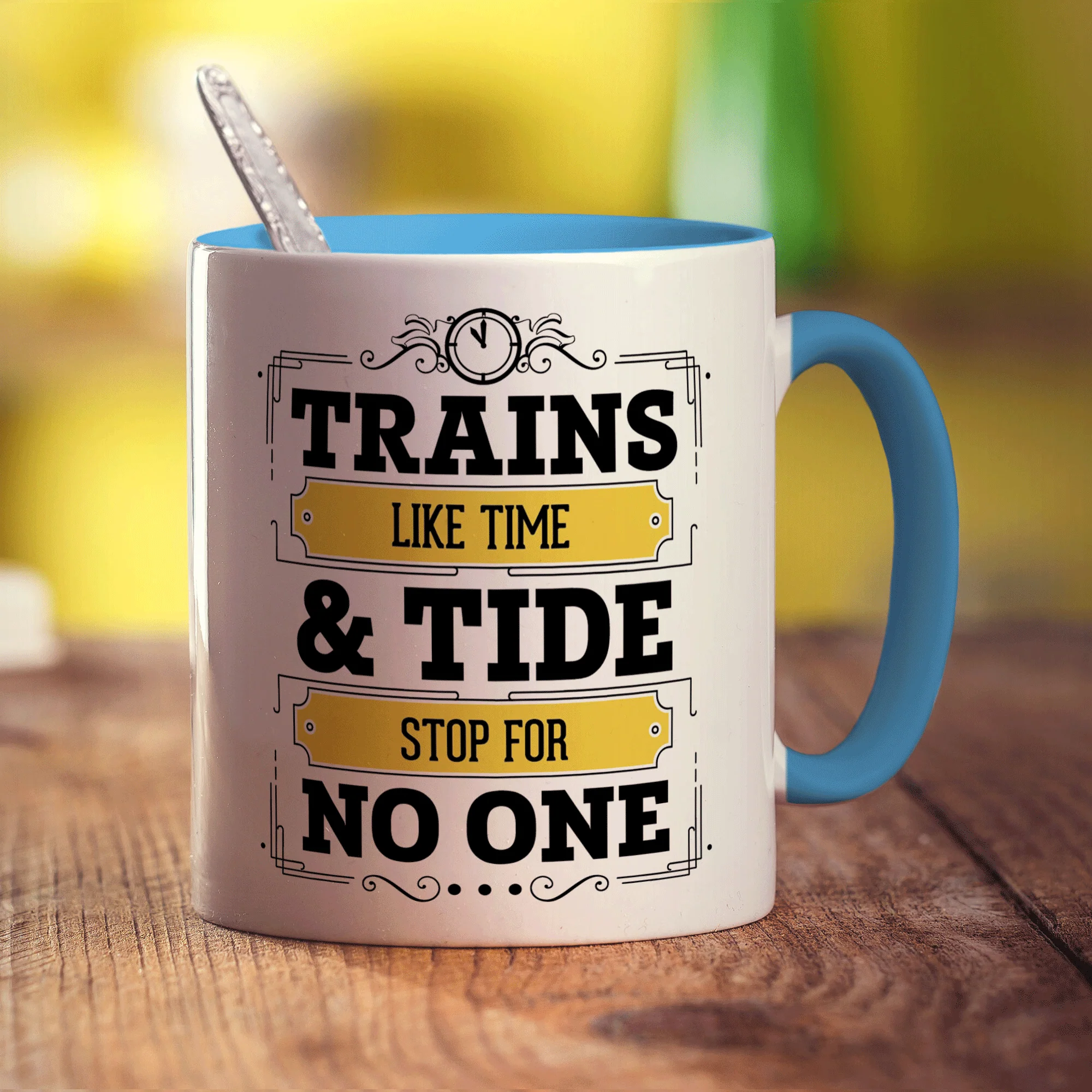 Trains Like Time & Tide Stop For No One Mug - Image 8