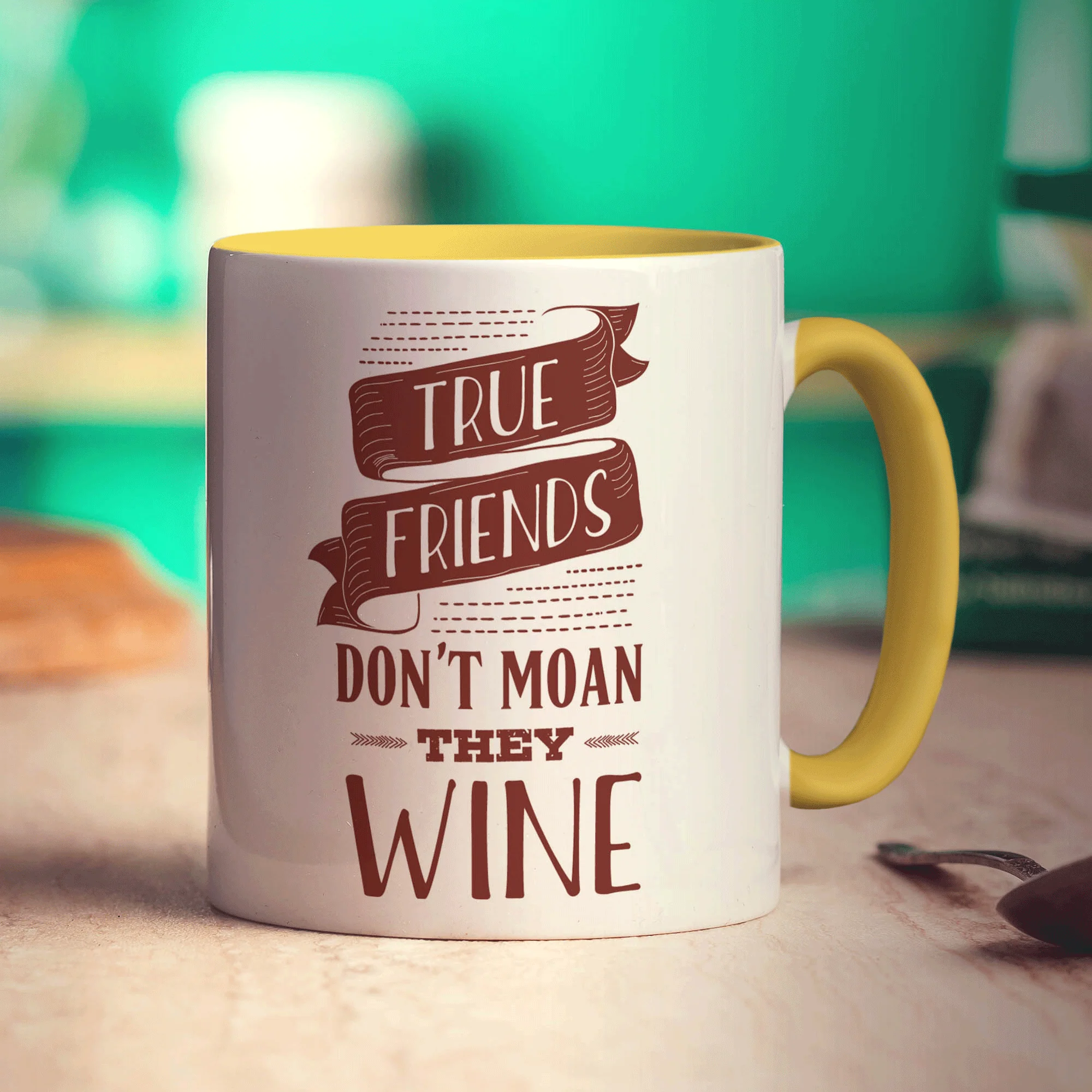 True Friends Don't Moan They Wine Mug - Image 5