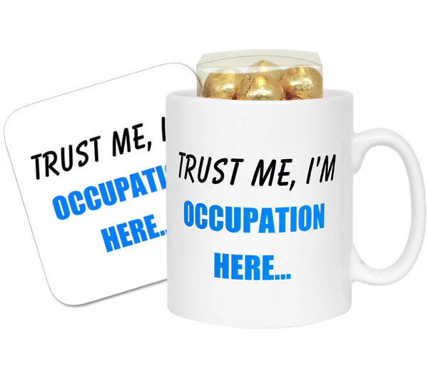 "Trust Me, I'm ..." Personalised Mug - Image 5