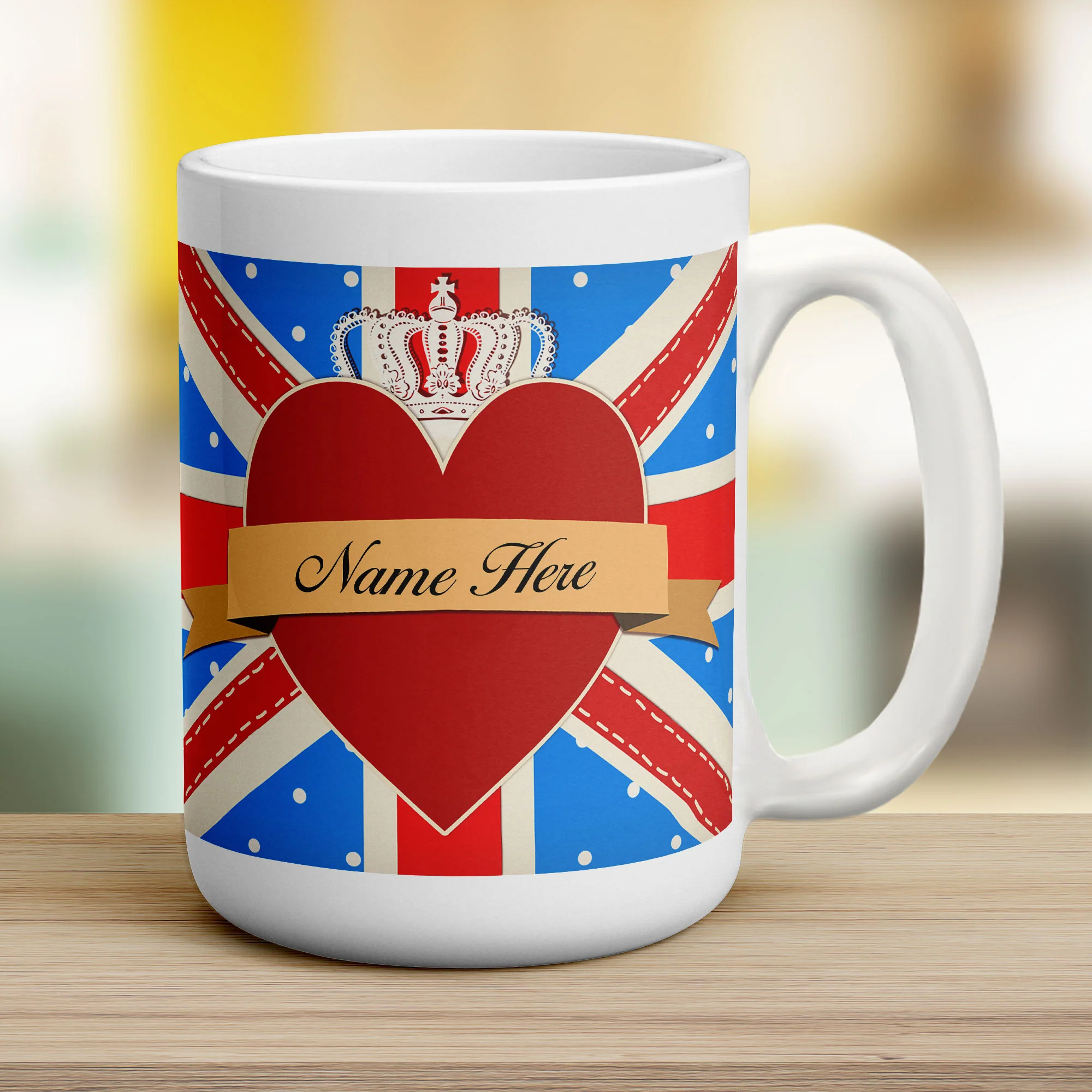 Union Jack Royal Heart Message Mug - Image 18
