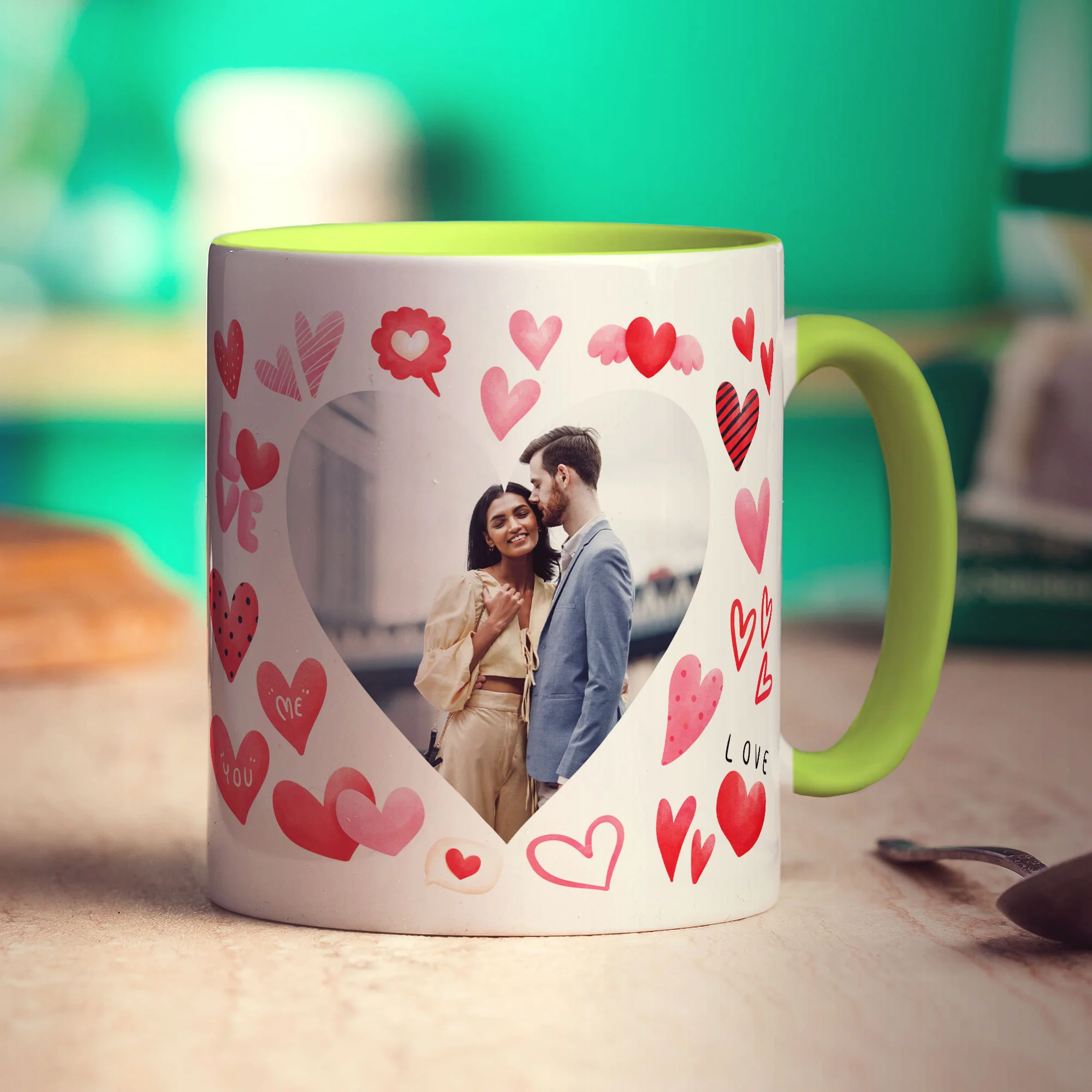 Valentine's Day Hearts Photo Mug - Image 11