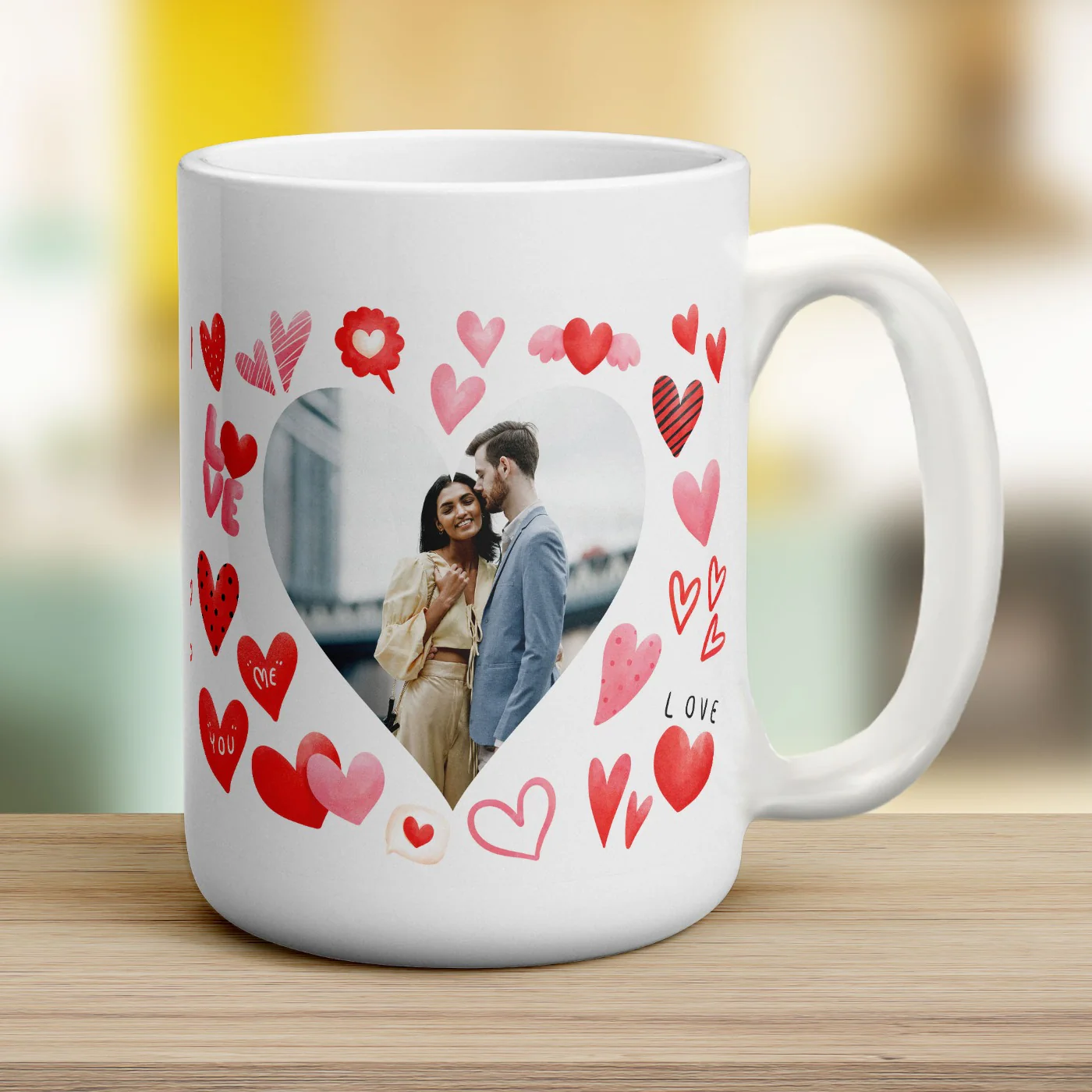 Valentine's Day Hearts Photo Mug - Image 12