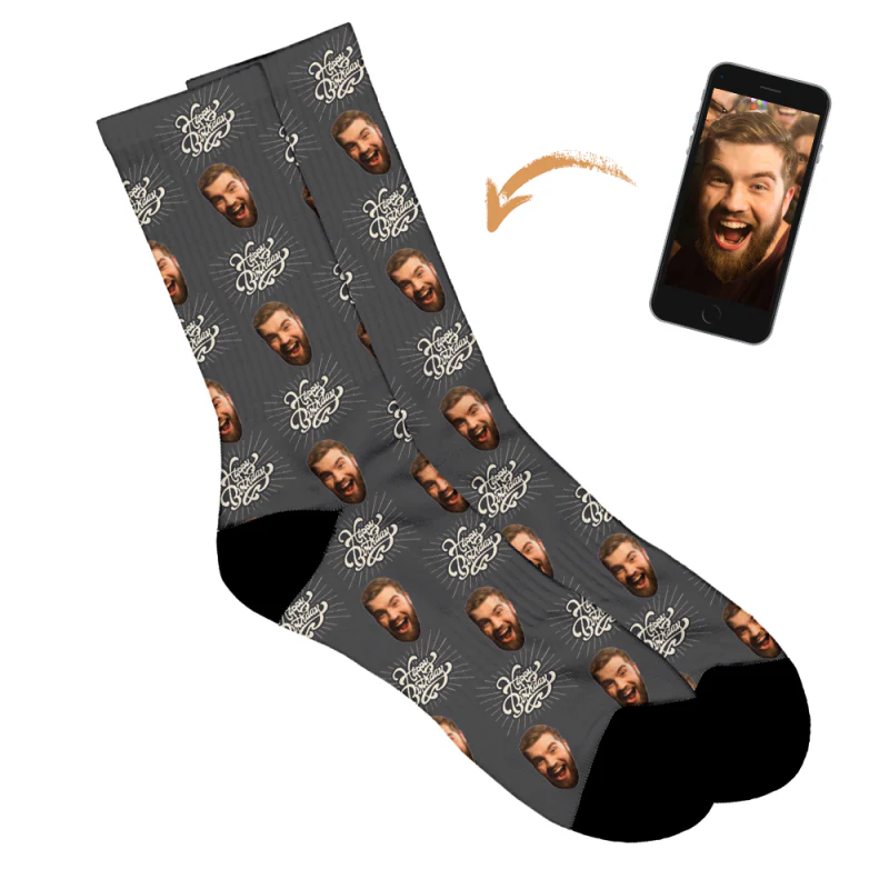Vintage Birthday Personalised Socks - Image 25