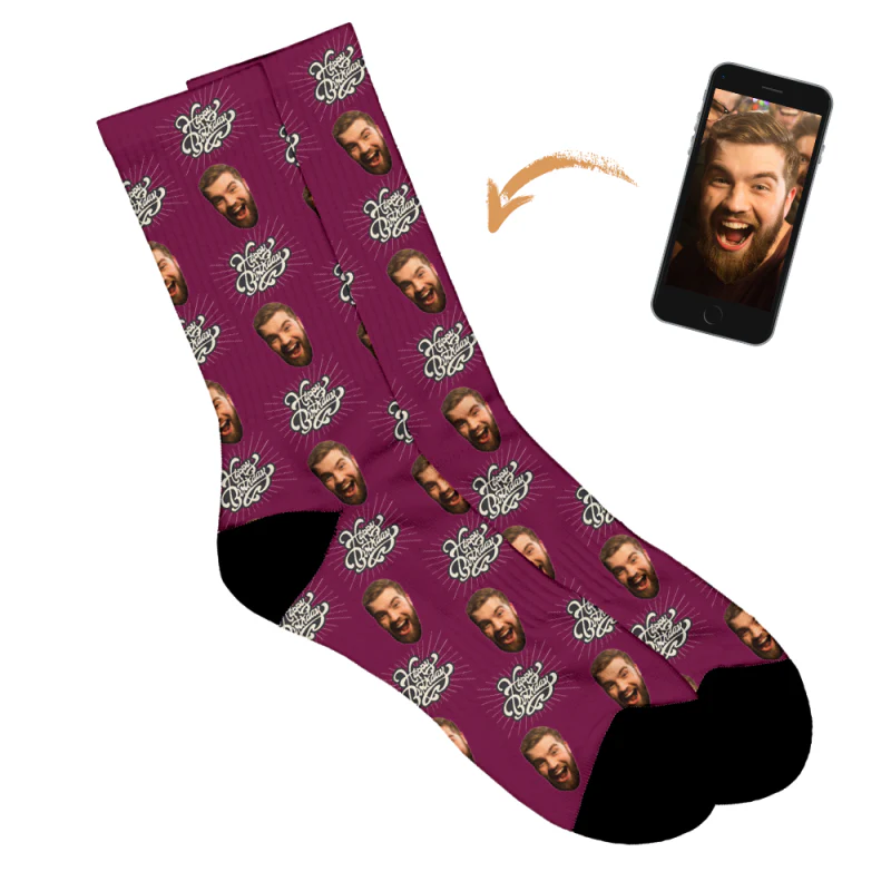 Vintage Birthday Personalised Socks - Image 59