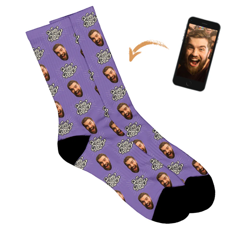 Vintage Birthday Personalised Socks - Image 66