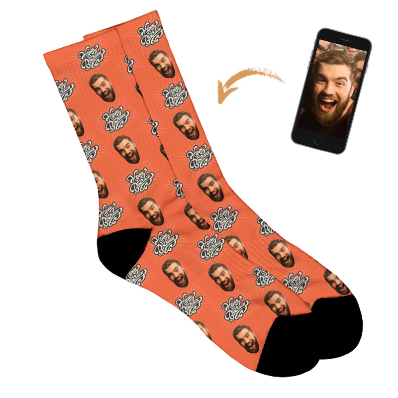 Vintage Birthday Personalised Socks - Image 94