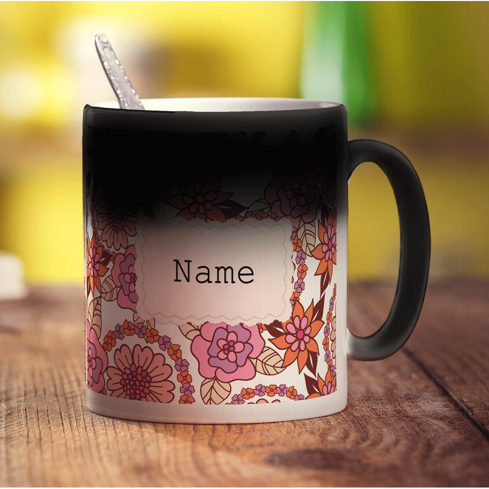 Vintage Style Personalised Name Mug - Pink - Image 10