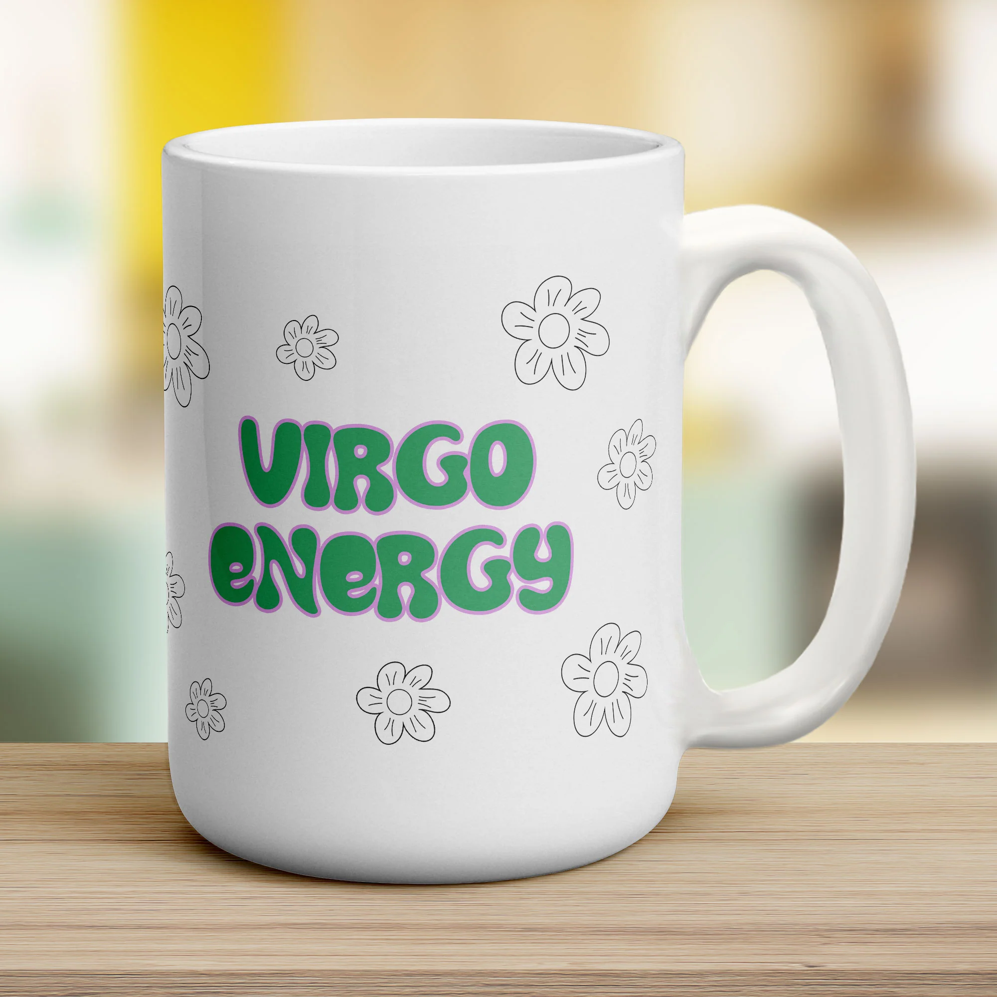 Virgo Energy Star Sign Mug - Image 12