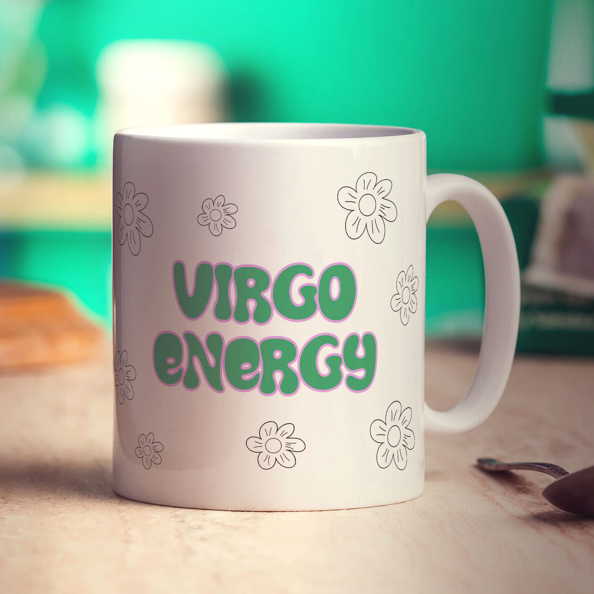 Virgo Energy Star Sign Mug - Image 3