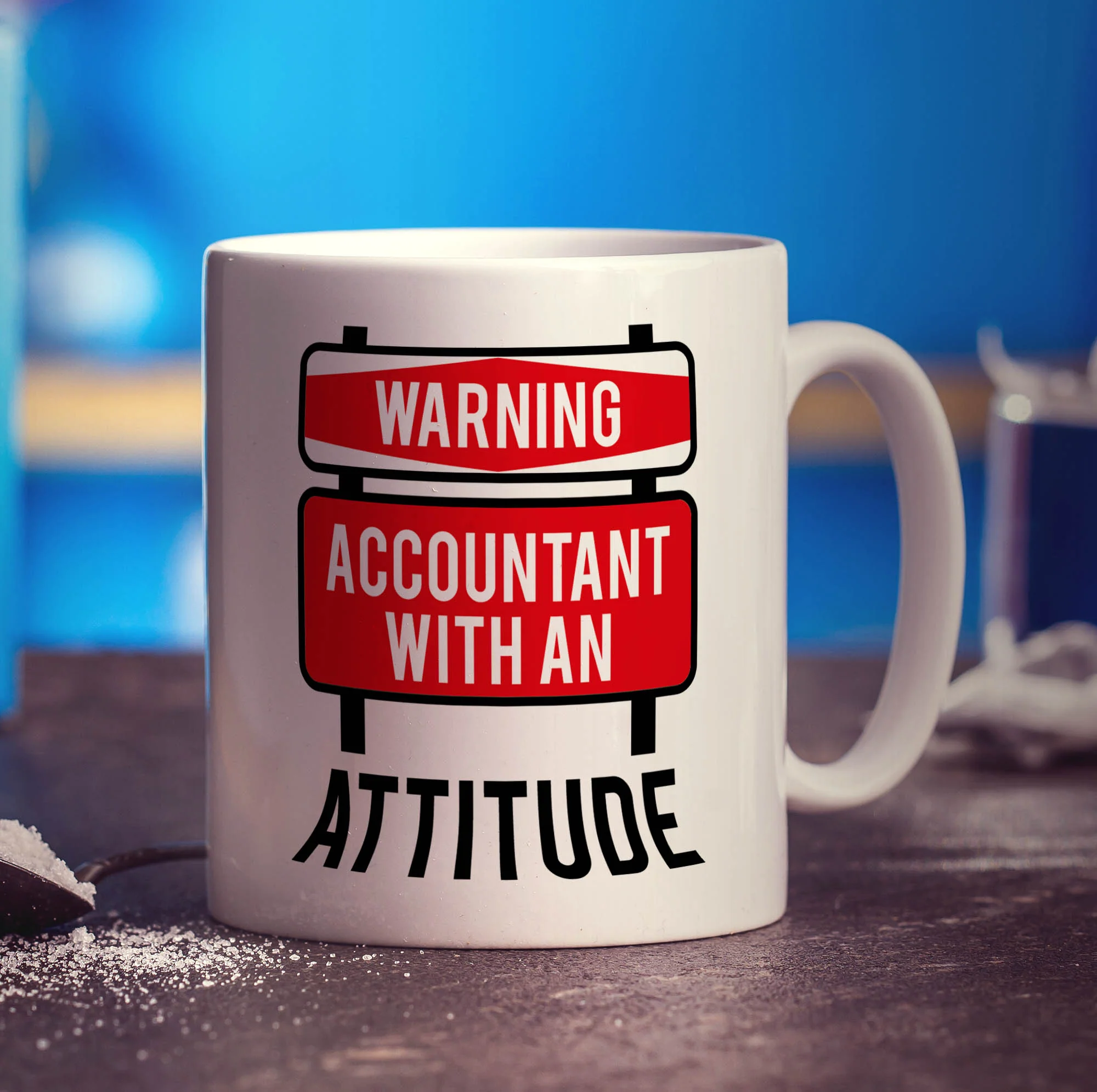 Warning Accountant With an Attitude Mug - Image 3