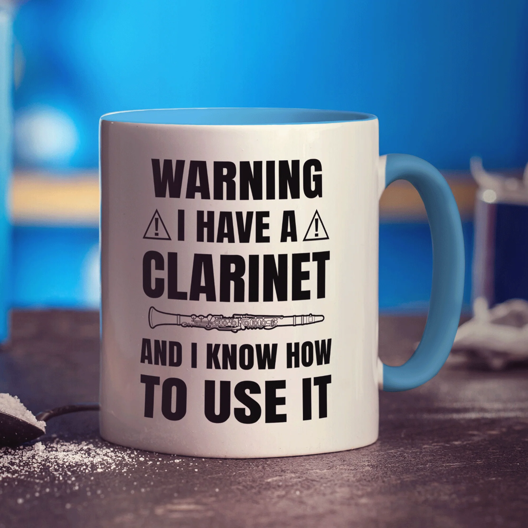 Warning I Have a Clarinet and I Know How to Use it Mug - Image 10