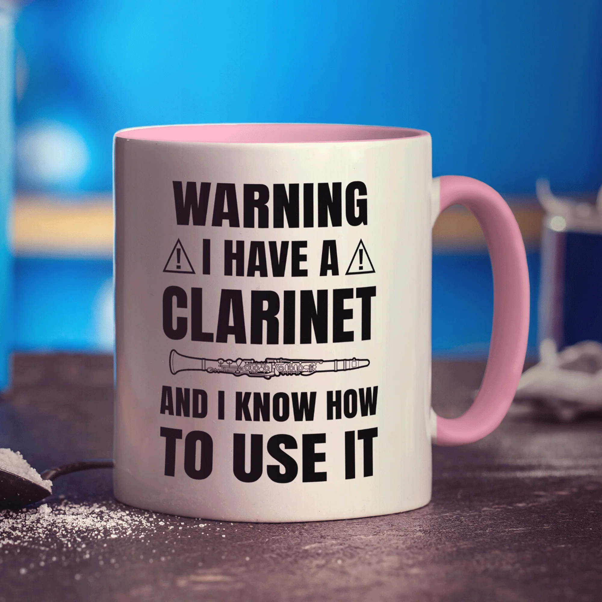 Warning I Have a Clarinet and I Know How to Use it Mug - Image 11