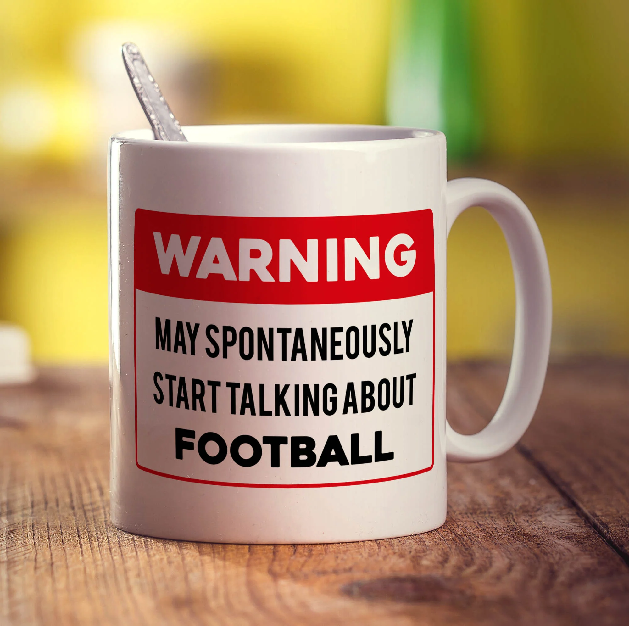 Warning May Spontaneously Start Talking About Football Mug - Image 3