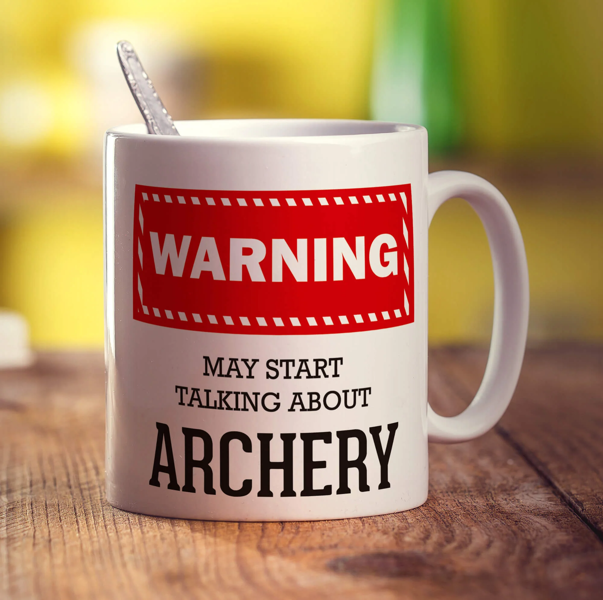 Warning! May Start Talking About Archery Mug - Image 3